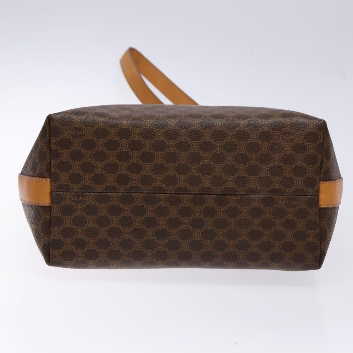Celine CELINE Macadam Canvas Shoulder Bag Pvc Leather Brown Gold Size ONE SIZE - 9 Thumbnail