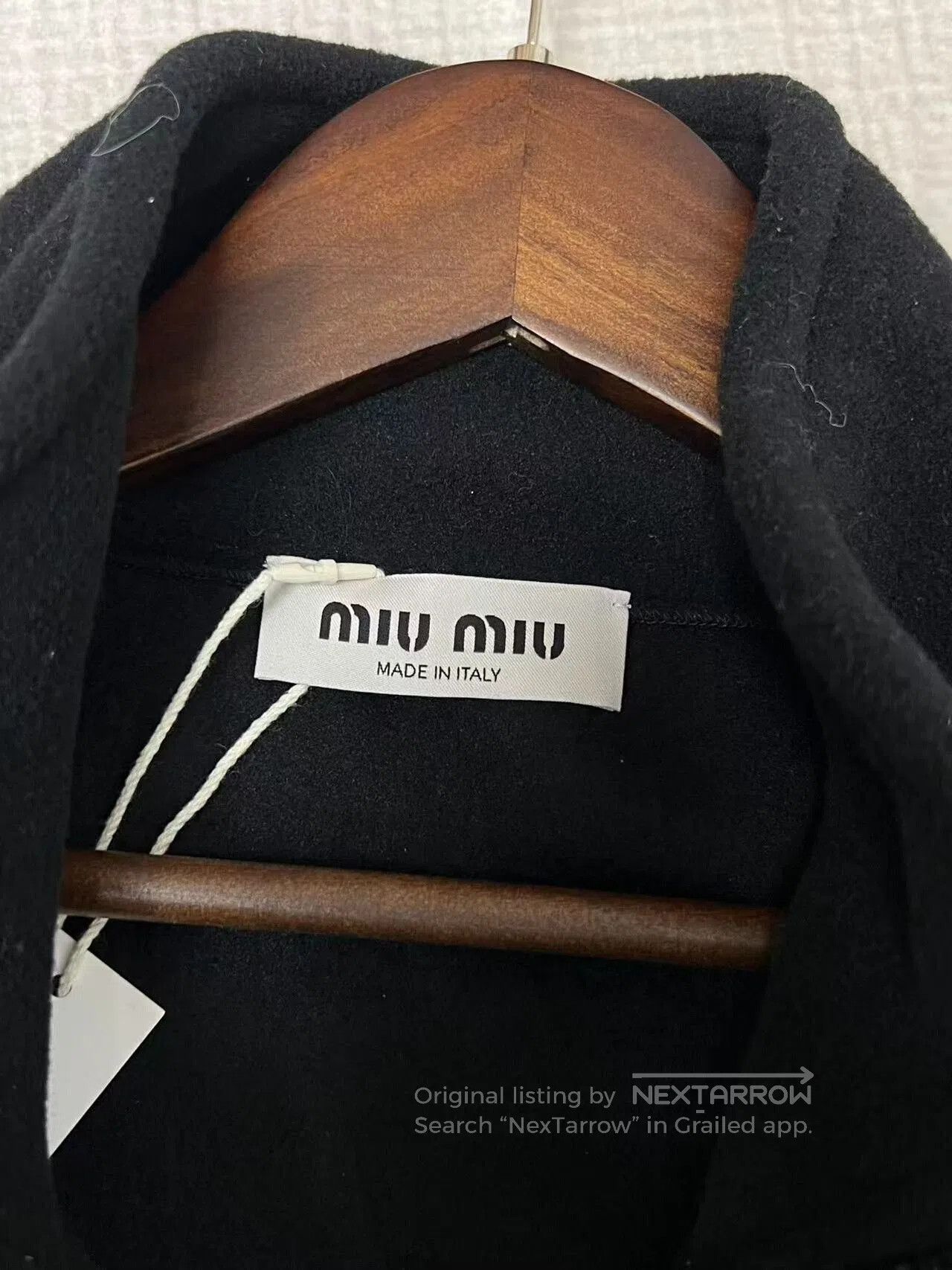 Miu Miu Miumiu Black Fleece Logo Sweatshirt. Size XS / US 0-2 / IT 36-38 - 3 Thumbnail