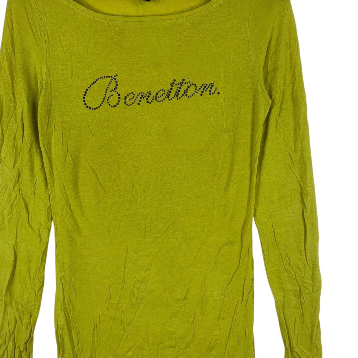 Benetton BENETTON ITALY STILE Collection Sequined Tee Shirt Top Size XXS / US 00 / IT 34 - 3 Thumbnail
