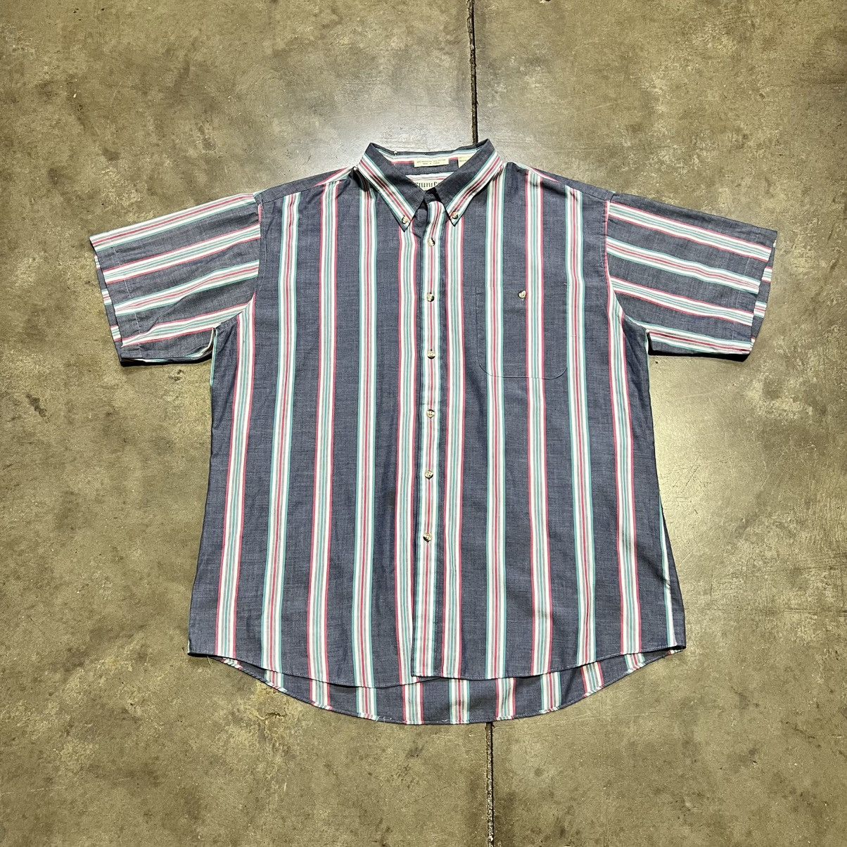 Steeplechase Vintage 90s Steeplechase Striped Button Up Shirt Skater Punk Size US XL / EU 56 / 4 - 1 Thumbnail