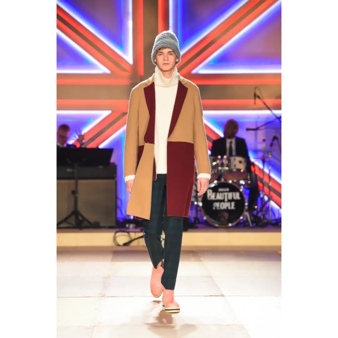 Japanese Brand beautiful people Two-tone Chester coat Size US M / EU 48-50 / 2 - 3 Thumbnail