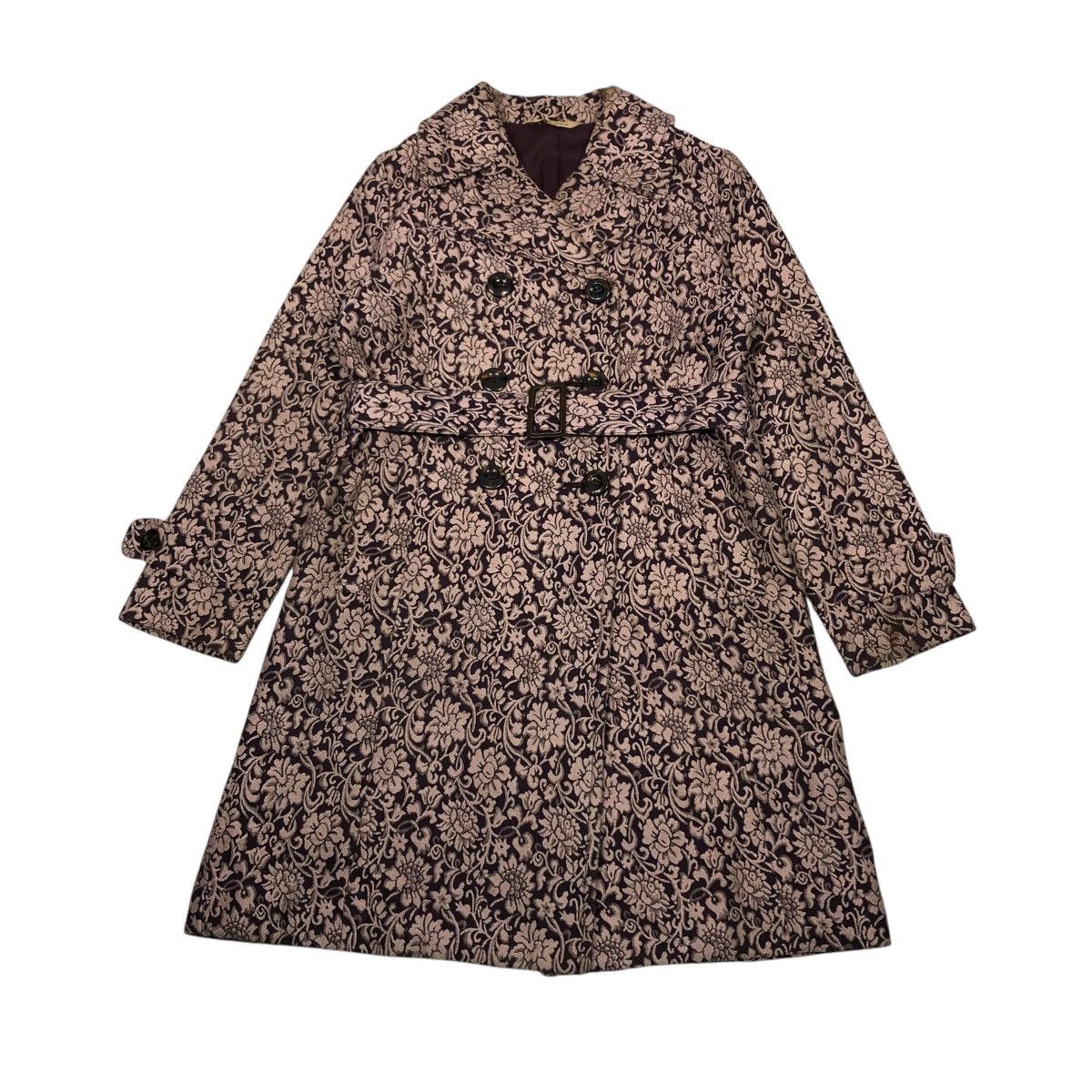 Hysteric Glamour 🔥VINTAGE LONG JACKET HYSTERIC GLAMOUR DOUBLE COLLAR FLORAL Size M / US 6-8 / IT 42-44 - 1 Thumbnail
