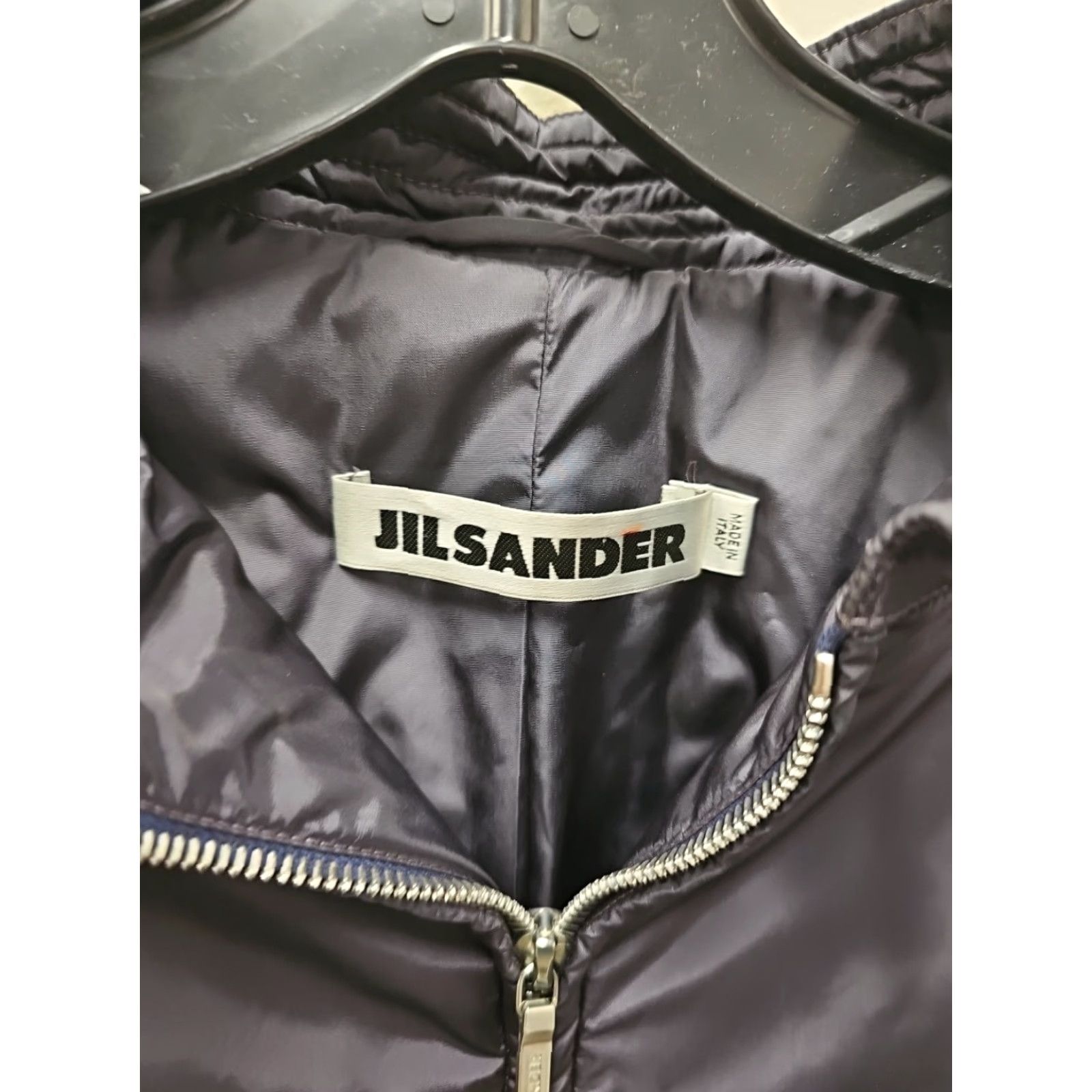 Jil Sander JIL SANDER Belted MOTORCYCLE Jacket SZ 40 Women Multicolor Purple Navy Belted Motorcycle Jacket Women 40 Size S / US 4 / IT 40 - 5 Thumbnail