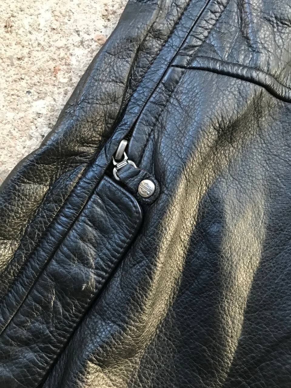 Harley Davidson × Leather Leather Pants Harley Davison Size US 33 - 5 Thumbnail