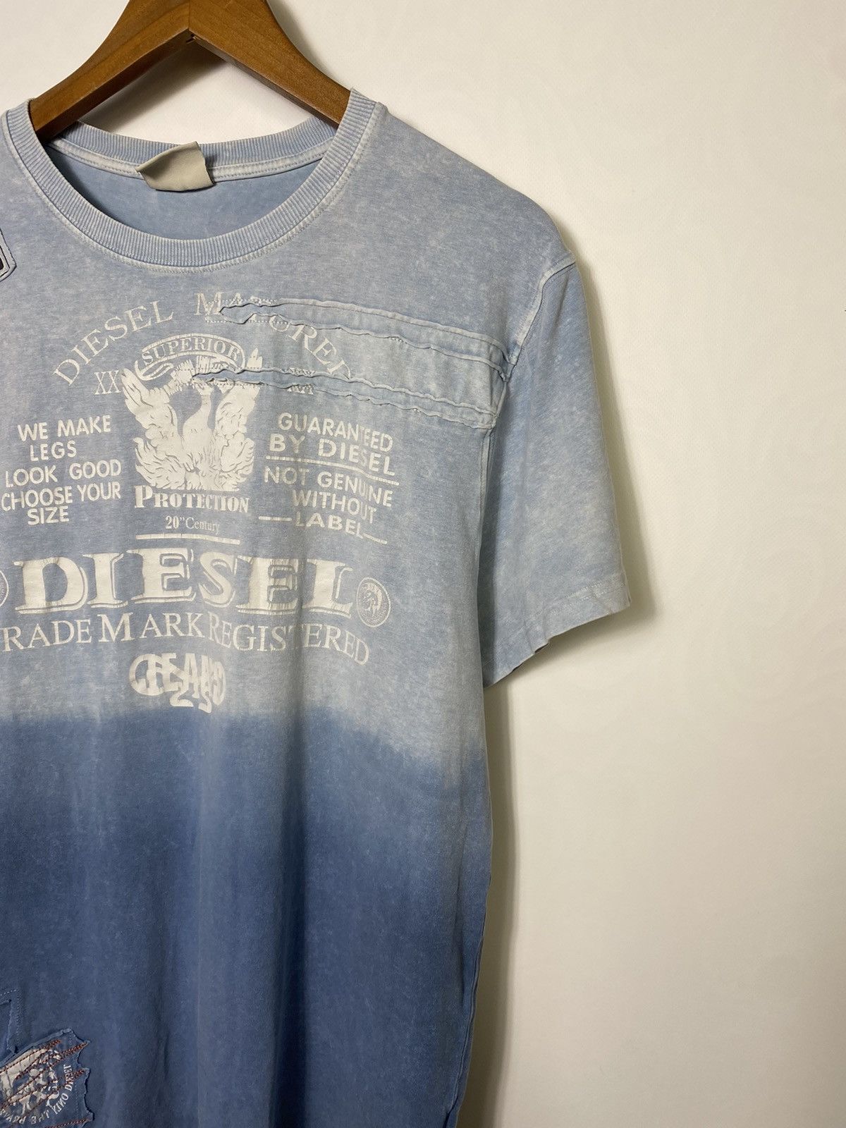 Diesel Vintage Diesel Big Logo Y2k T-shirt Tee Size US M / EU 48-50 / 2 - 3 Thumbnail