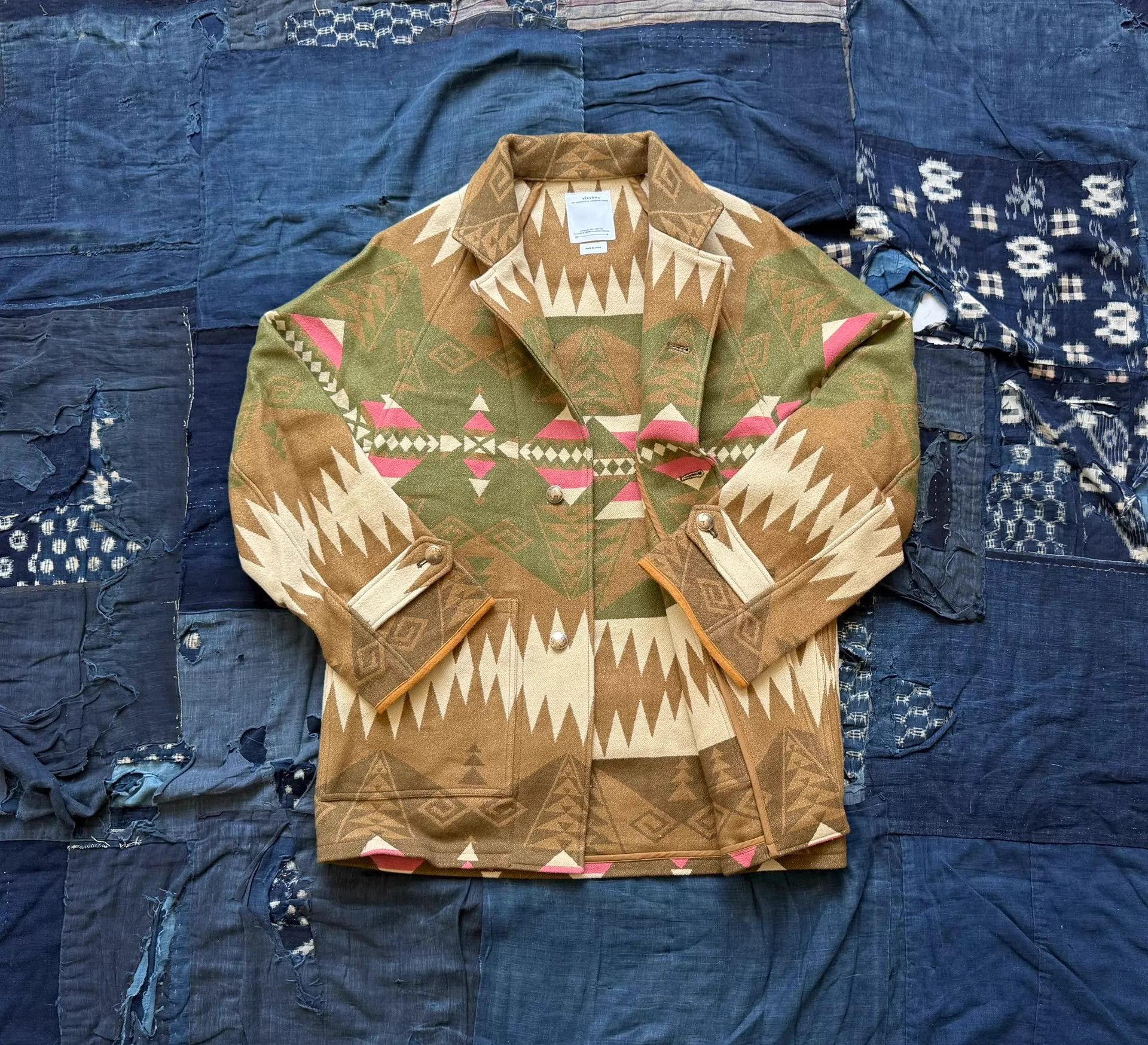 Visvim VISVIM 23SS HOPILAND COAT Native Blanket Khaki 2 Size US M / EU 48-50 / 2 - 2 Thumbnail
