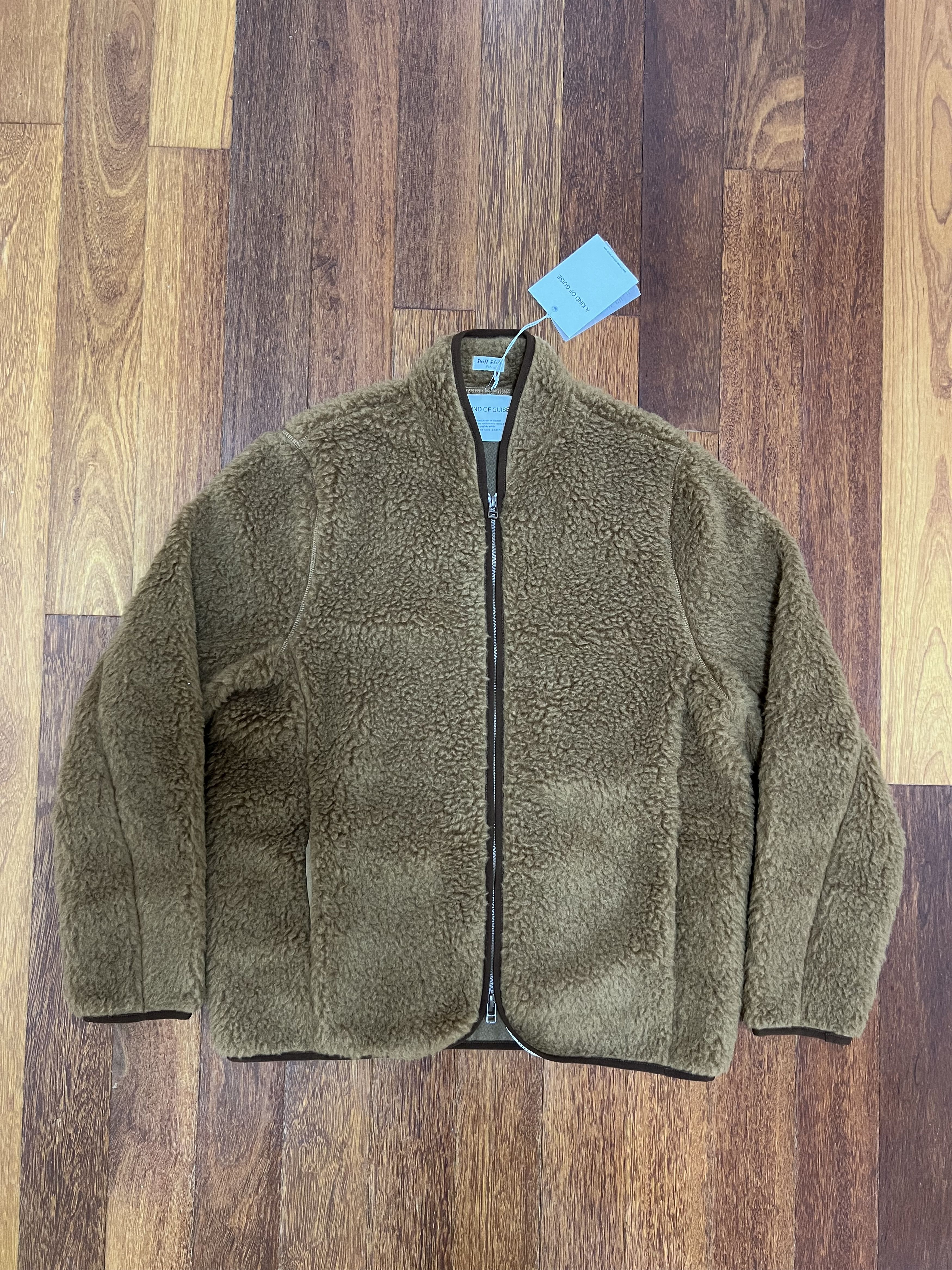 A Kind Of Guise 💚 AW23 A Kind Of Guise Floki Fleece Jacket Caramel NEW Size US M / EU 48-50 / 2 - 7 Thumbnail