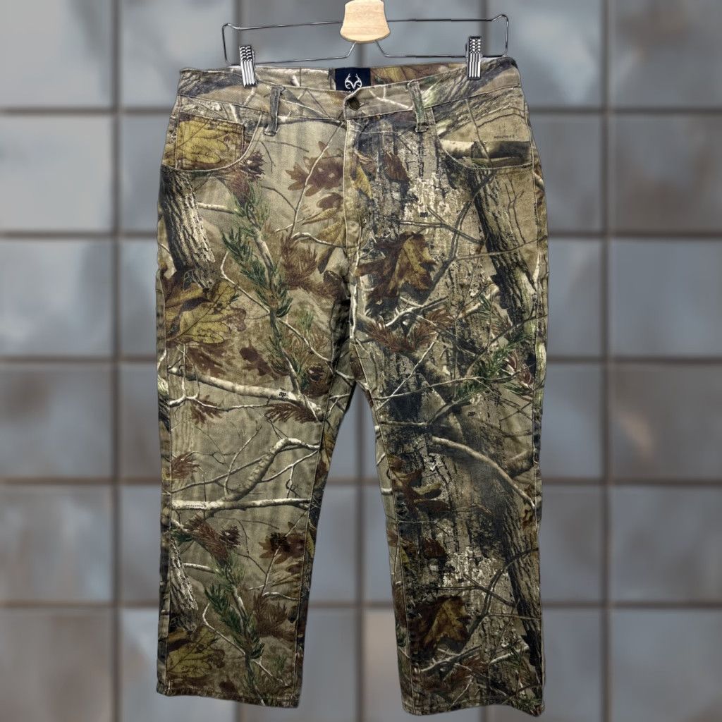 Realtree VINTAGE Realtree Camo Pants 36 XL Baggy Wide Leg Men Pants Green Carpenter 90s Mens Size US 36 / EU 52 - 1 Thumbnail