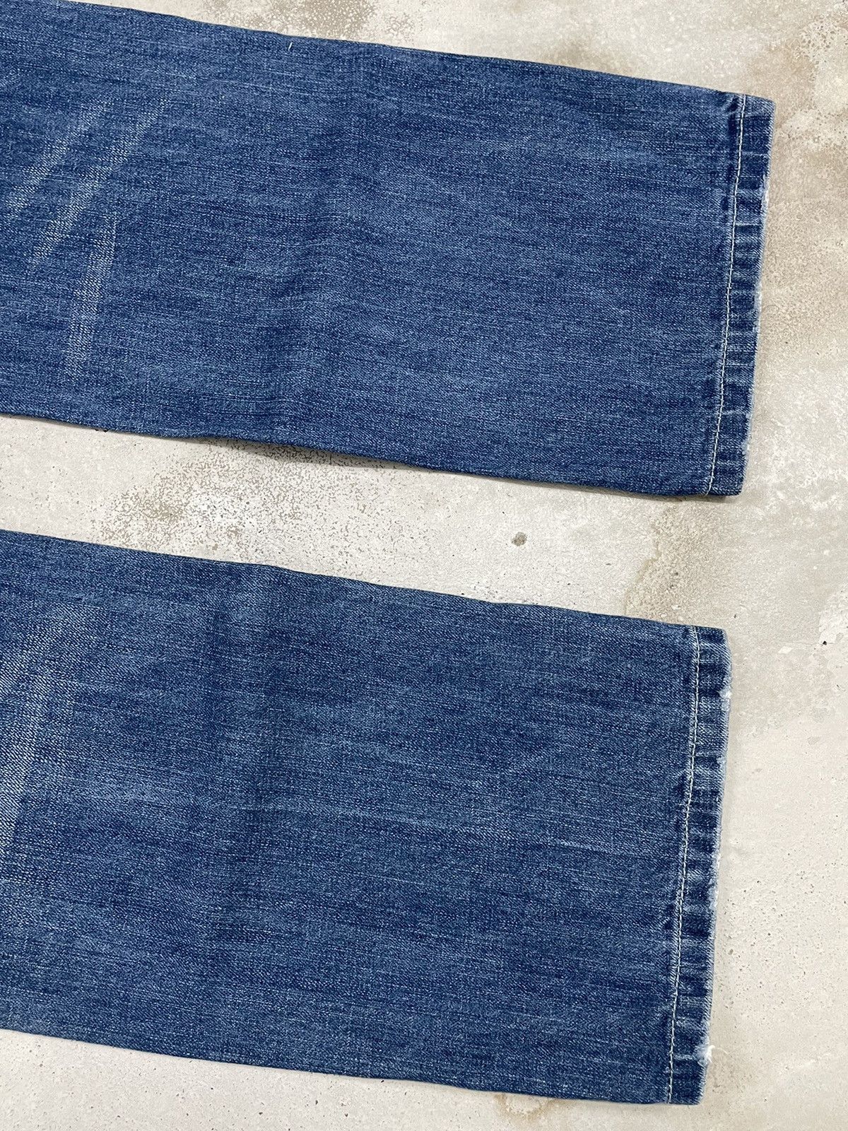 Blue Blue Japan Blue Moon Blue Wide Surf Y2K Style Back Pocket Printed Size US 30 / EU 46 - 14 Thumbnail