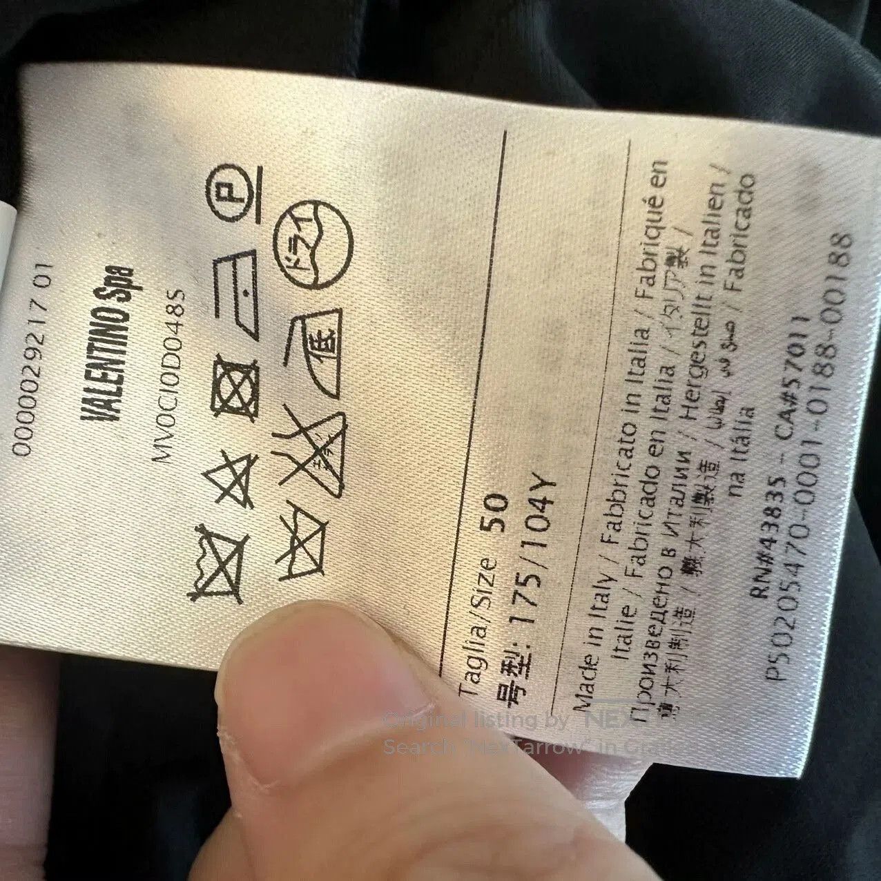 Valentino black valentino jacket size 50. Size US M / EU 48-50 / 2 - 6 Thumbnail