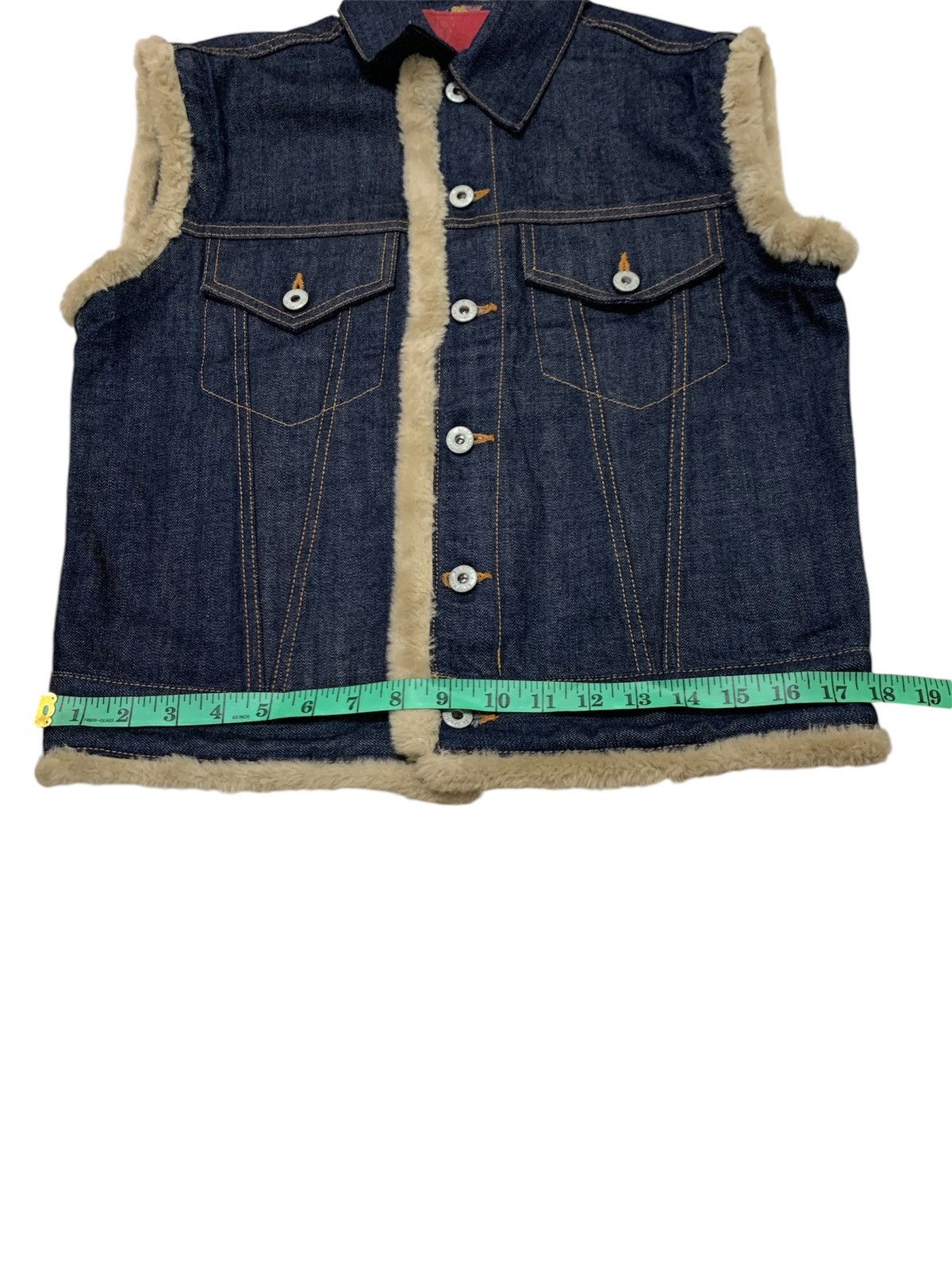 Japanese Brand × PPFM Ppfm sherpa lined vest denim jacket Size US M / EU 48-50 / 2 - 3 Thumbnail