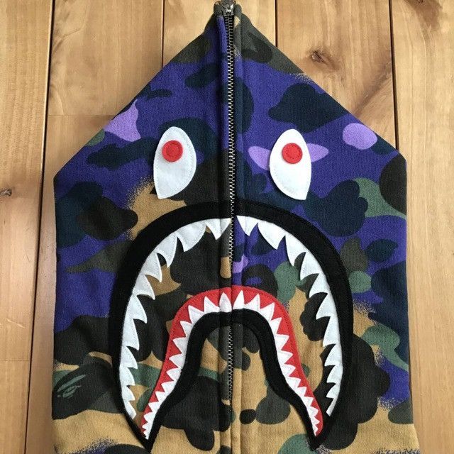 Bape × Heron Preston HERON PRESTON × BAPE CAMO Shark Full Zip Hoodie BAPE STA Size US S / EU 44-46 / 1 - 3 Thumbnail
