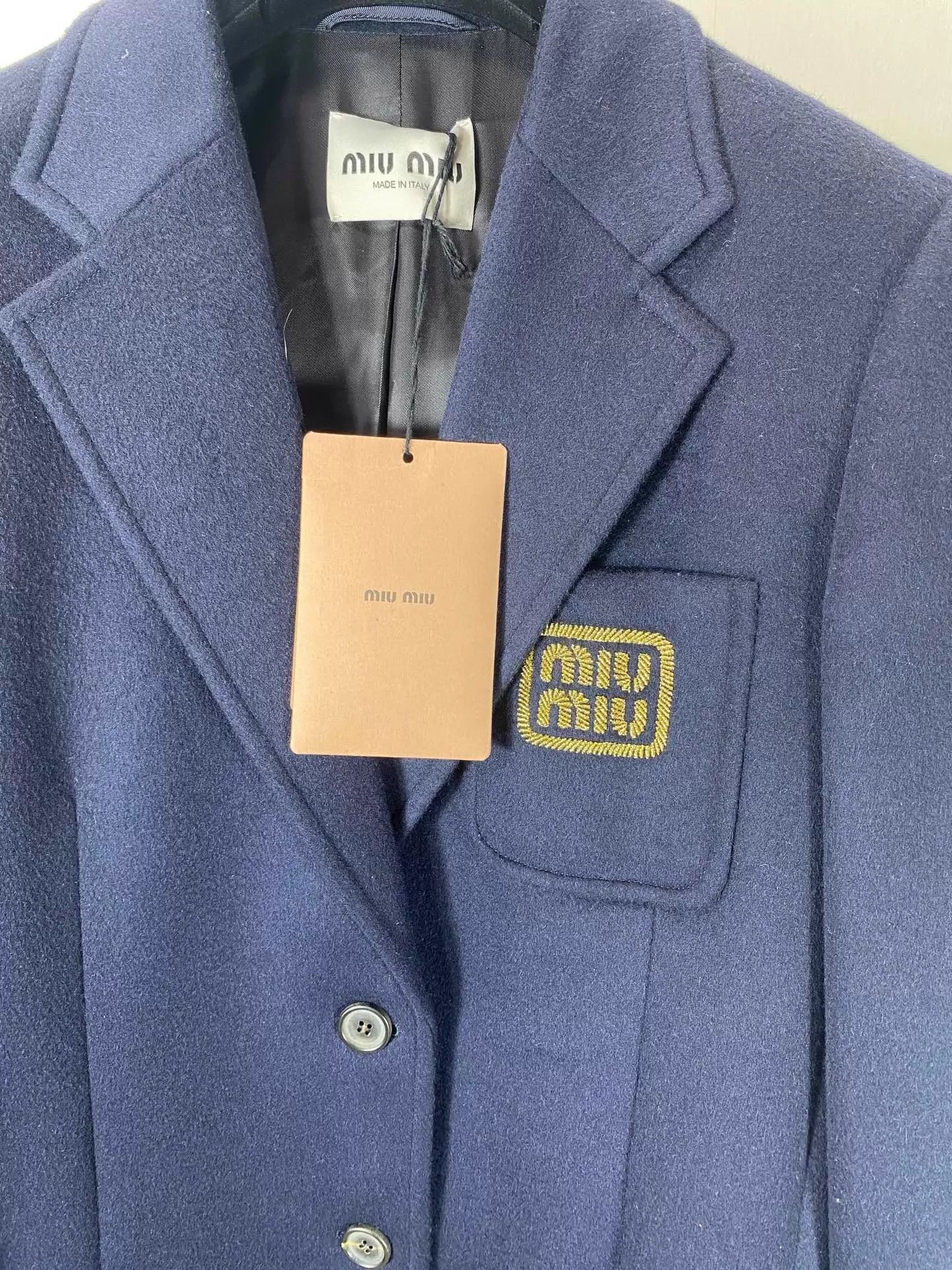 Miu Miu MIU MIU Logo Blazer Women's 38 New With Tags Size XS / US 0-2 / IT 36-38 - 3 Thumbnail