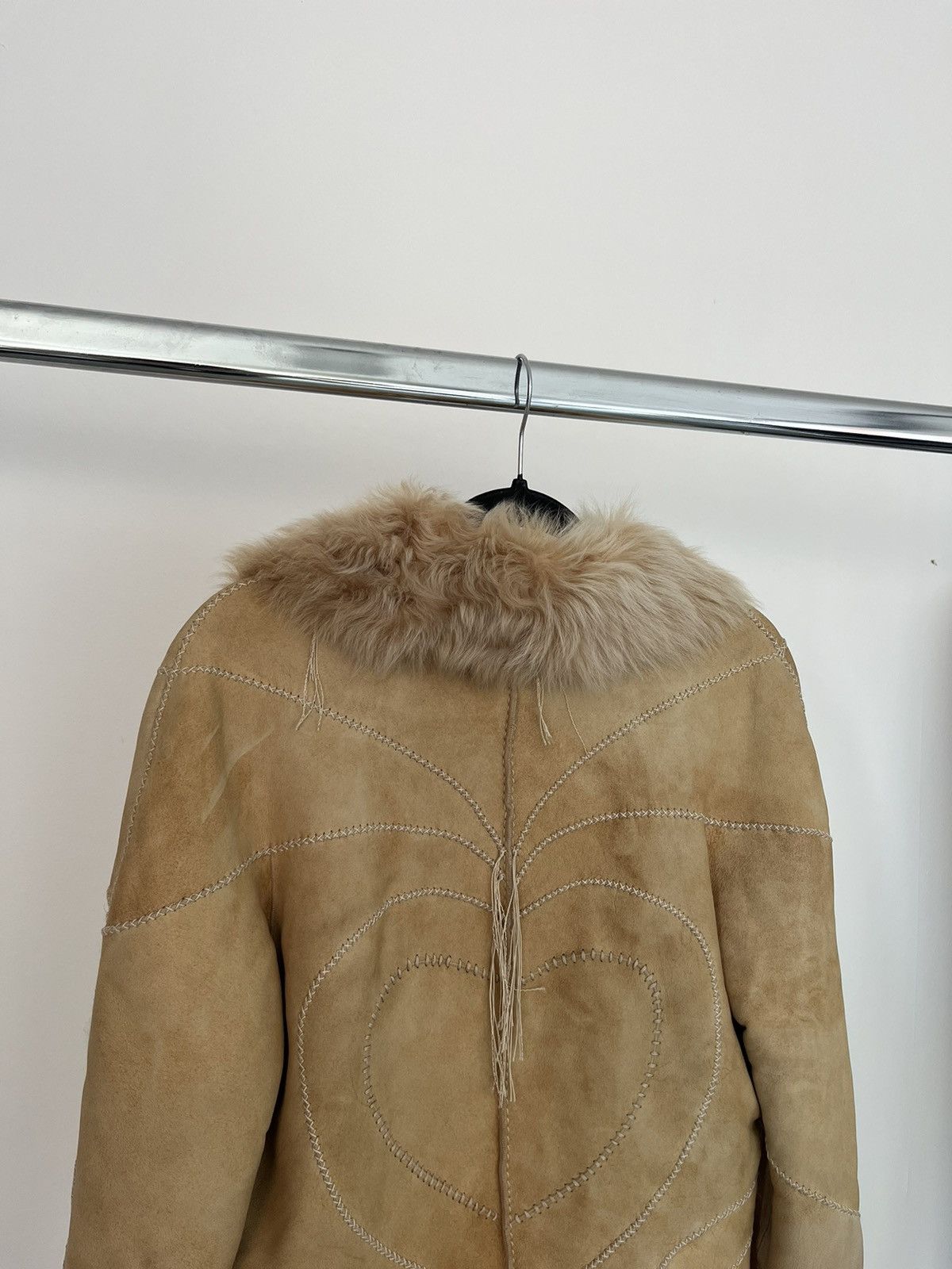 Roberto Cavalli Roberto Cavalli F/W2003 Beige Heart Leather Fur Lace Jacket Size US S / EU 44-46 / 1 - 8 Thumbnail