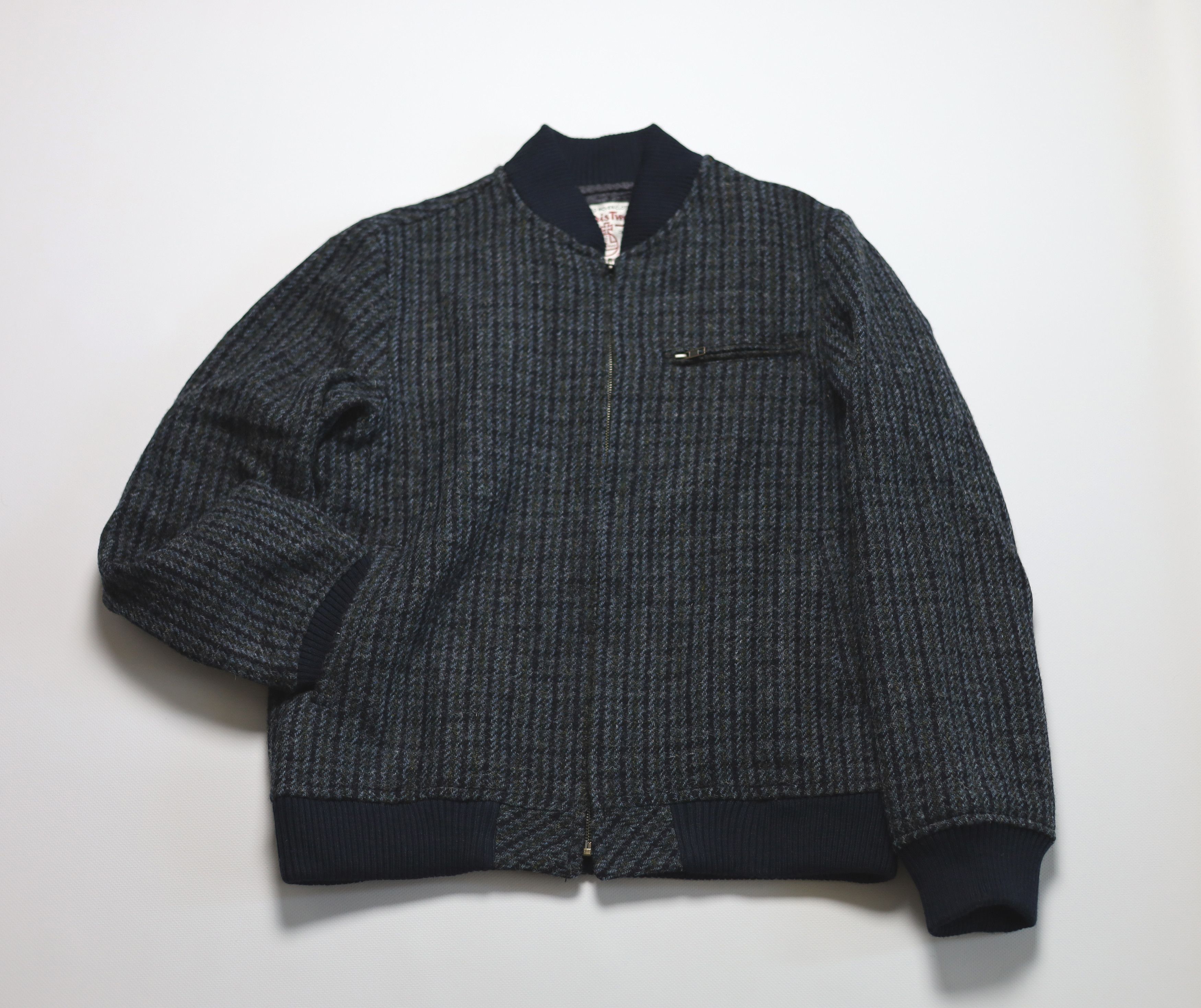Harris Tweed Men's Kiltane Harris Tweed Bomber Jacket - Dogstooth Size US M / EU 48-50 / 2 - 1 Thumbnail