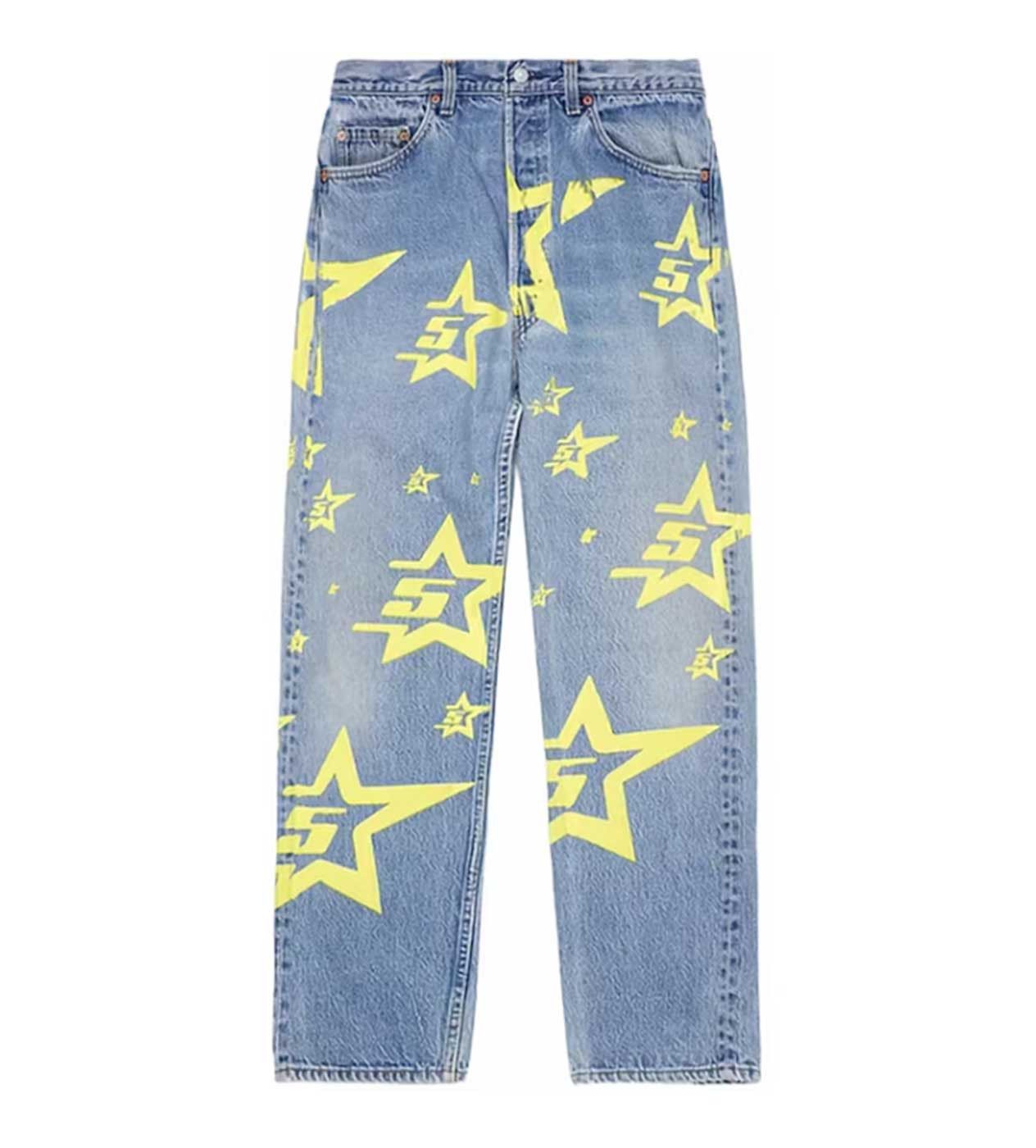 Sp5der 5STAR Vintage 501 Light Blue Denim Size US 34 / EU 50 - 1 Thumbnail