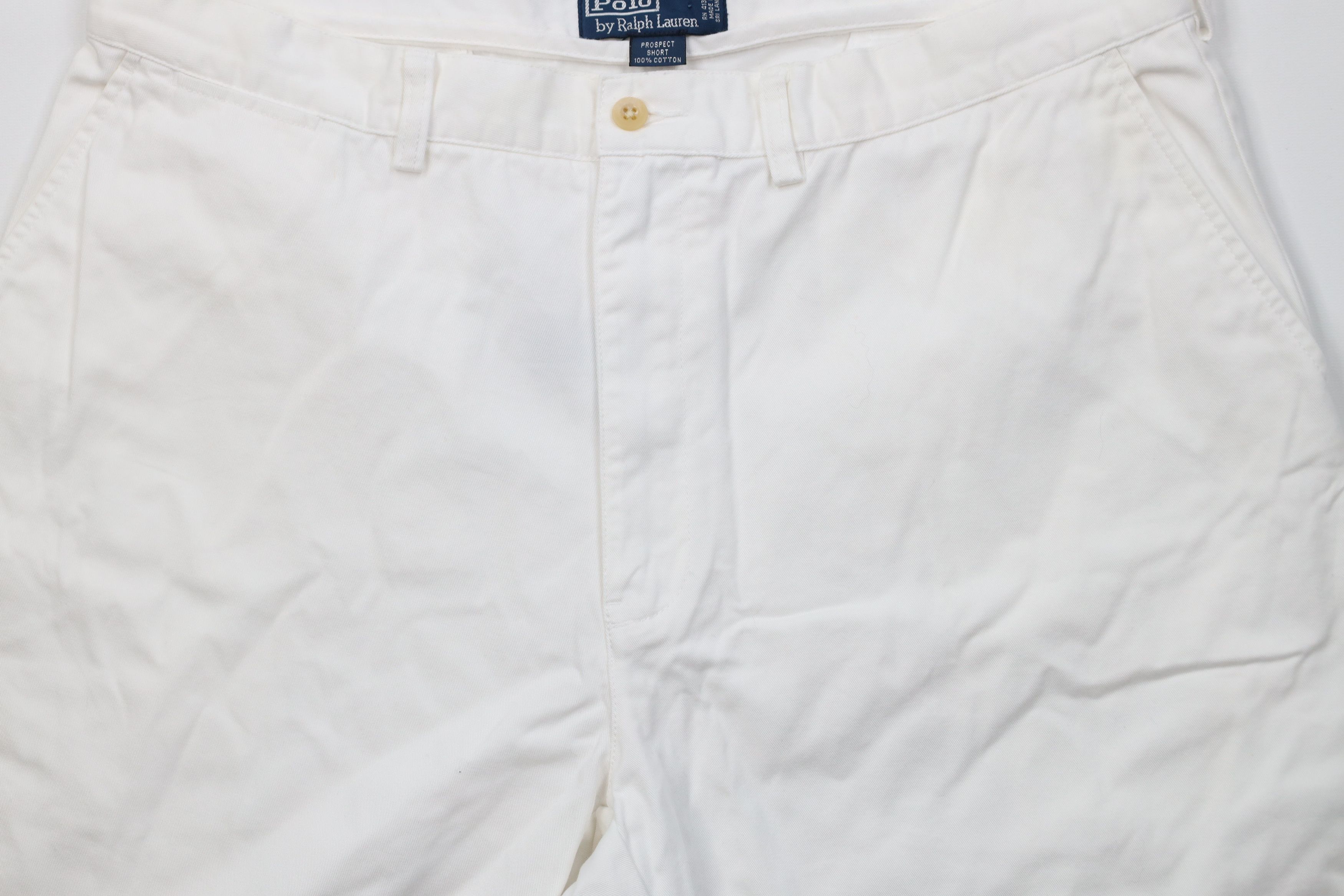 Ralph Lauren Vintage 90s Ralph Lauren Chino Shorts White Cotton Golfing Size US 38 / EU 54 - 3 Thumbnail