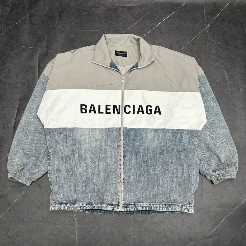 Balenciaga Balenciaga x Adidas 23ss fashion show washed denim