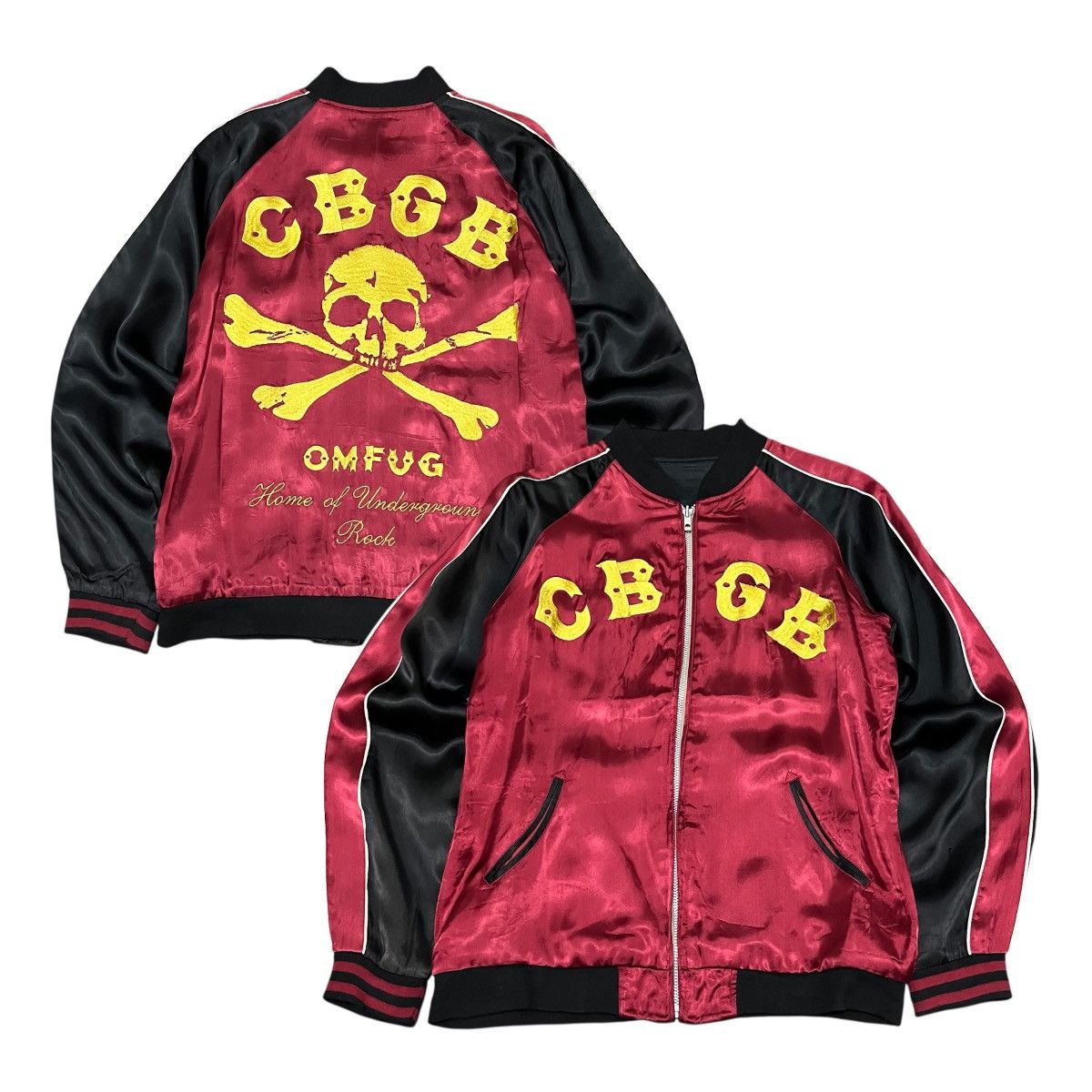 CGBG Sukajan Jacket Home of Underground Rock Skull Design