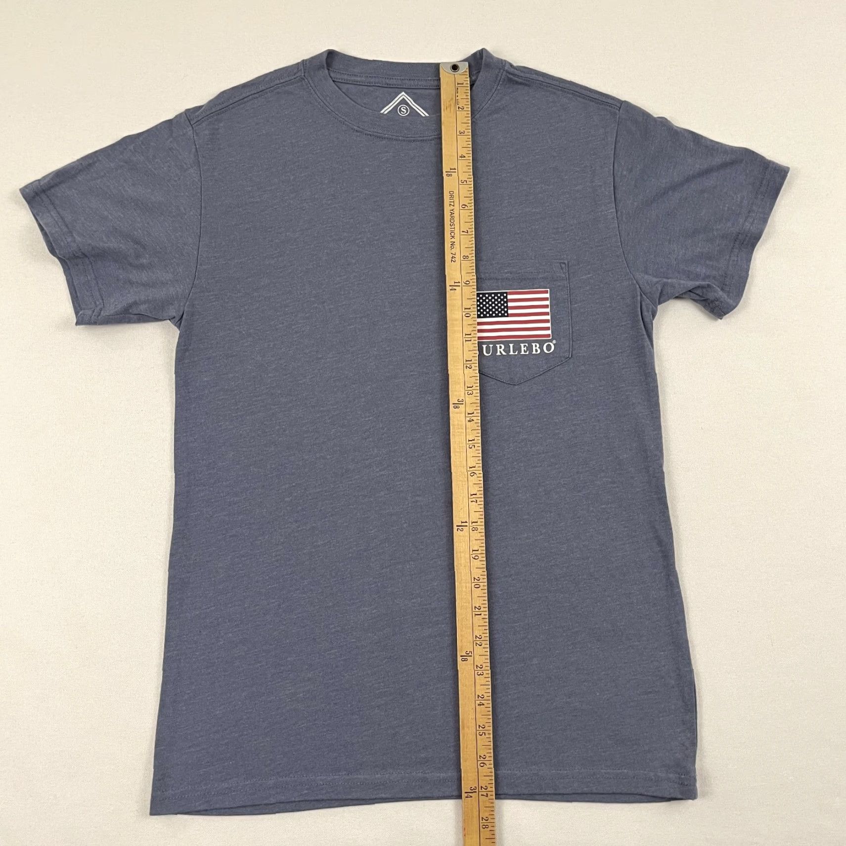 Vintage VINTAGE Burlebo Shirt Mens Small Blue Party Like Dress Think Presidents Graphic USA Flag Size 36R - 6 Thumbnail
