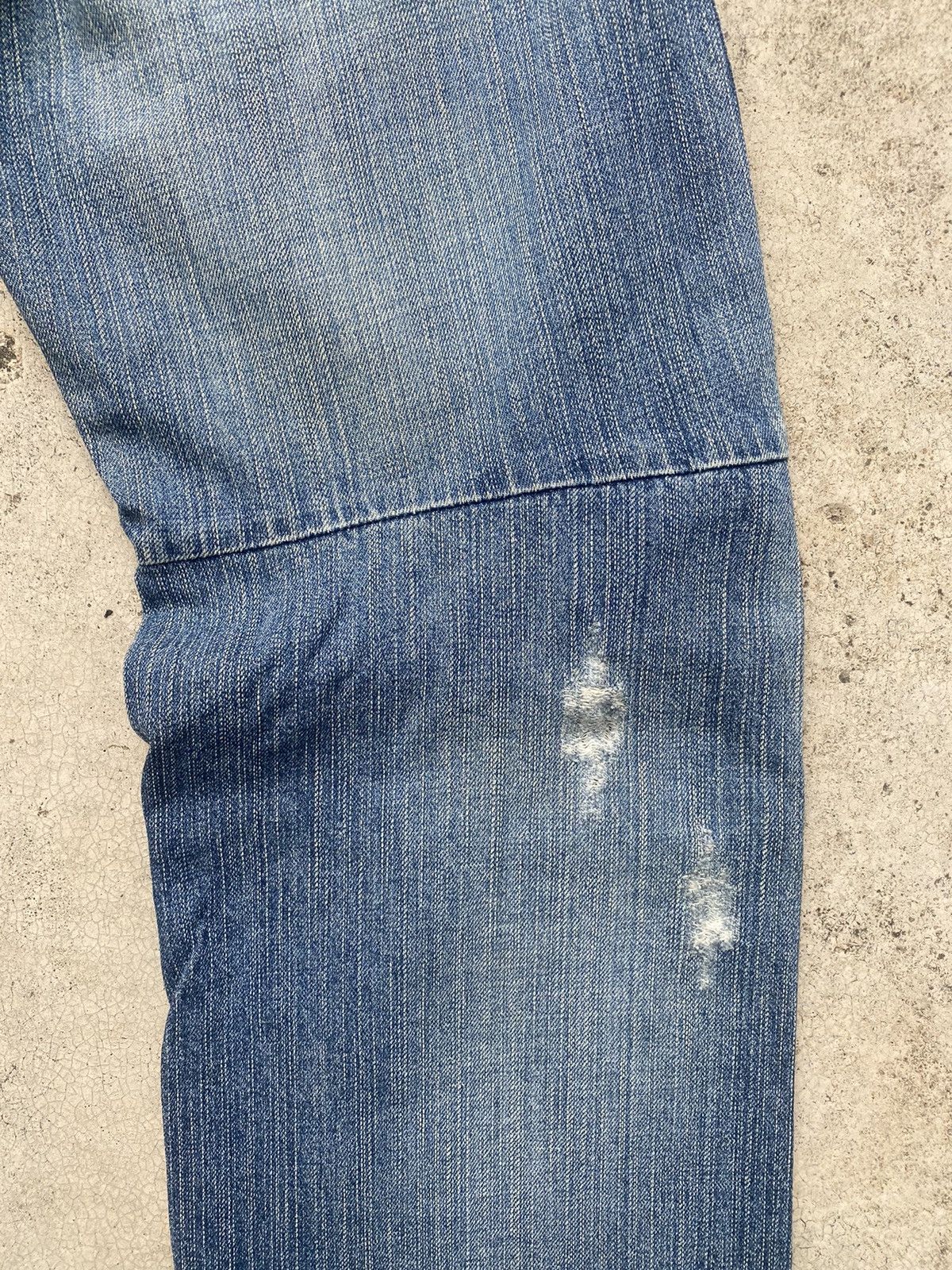 Designer × Le Grande Bleu (L.G.B.) × Marithe + Francois Girbaud Marithe Francois Girbaud Distressed Clawmark Jeans Size US 29 - 19 Thumbnail
