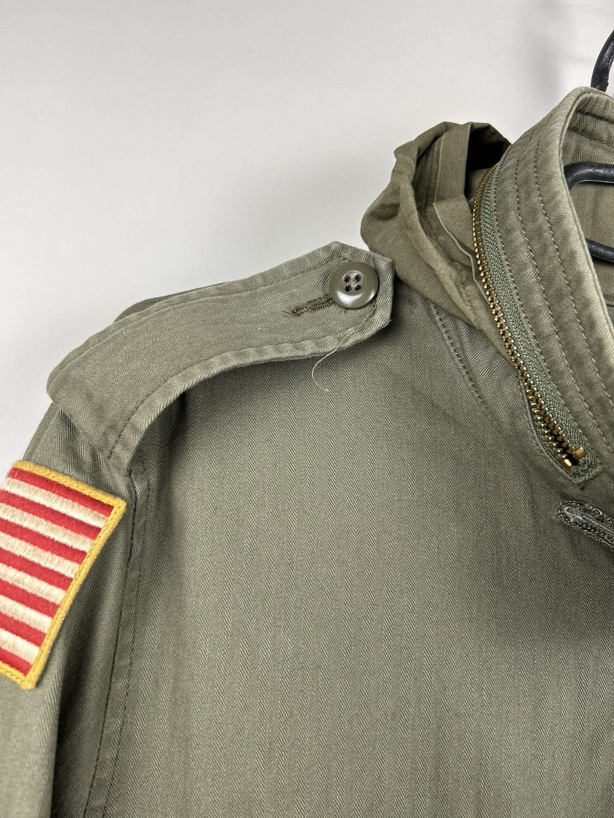 Polo Ralph Lauren Polo Ralph Lauren Green Military Army Herringbone USA Flag Size US L / EU 52-54 / 3 - 3 Thumbnail