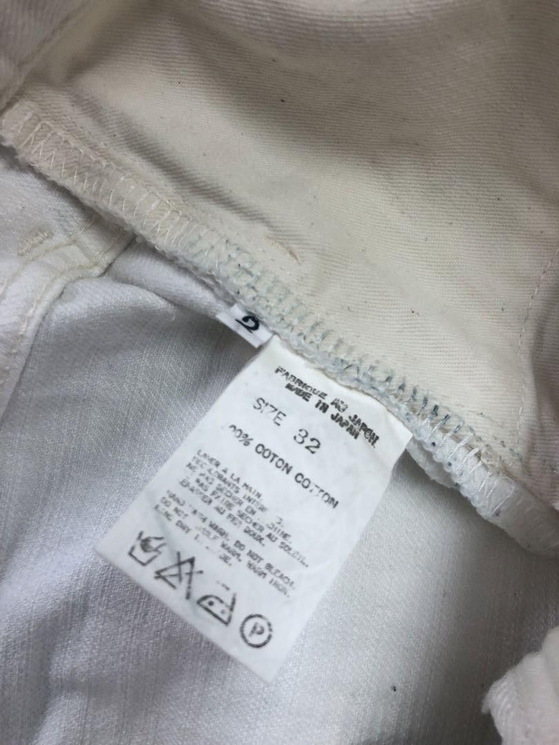 Yohji Yamamoto Yohji Yamamoto pants white denim Size US 29 - 7 Thumbnail