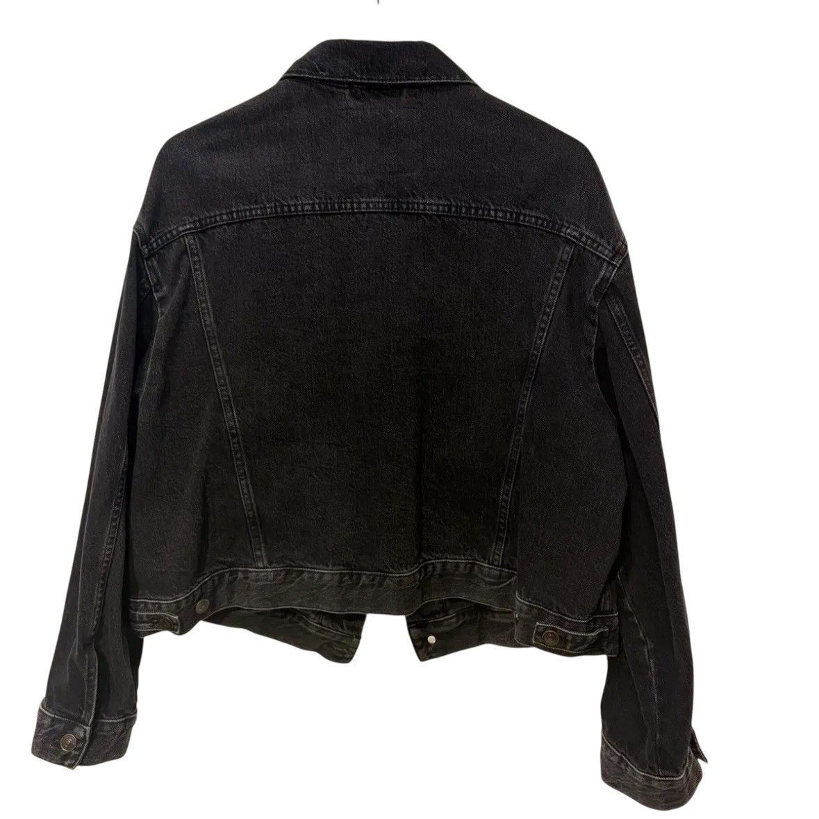 Balenciaga Balenciaga Swing Denim Jacket Black Size US XXS / EU 40 - 8 Thumbnail