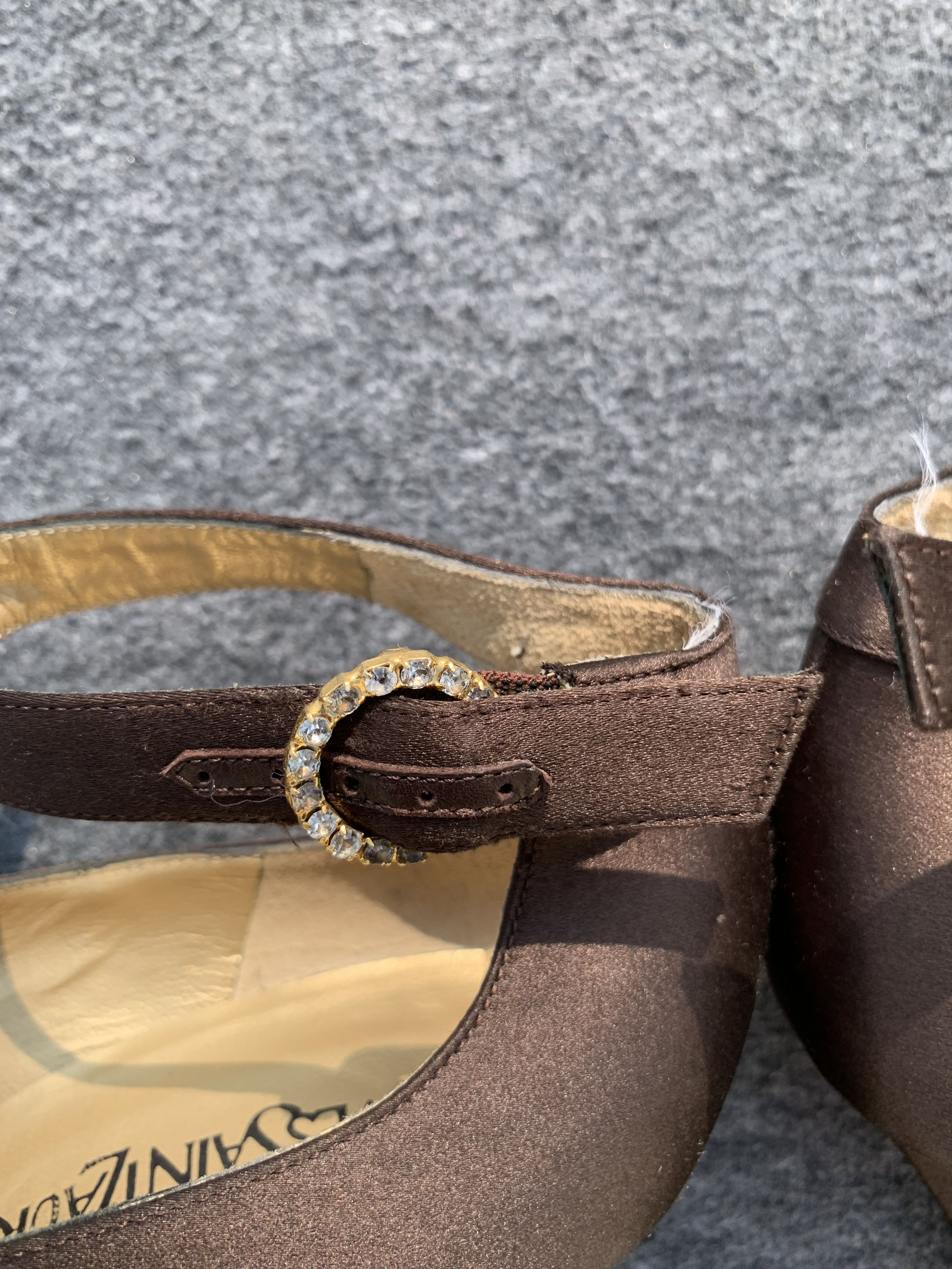 Yves Saint Laurent Yves Saint Laurent Brown Satin Pumps – Size 37.5 Size US 6 / IT 36 - 7 Thumbnail