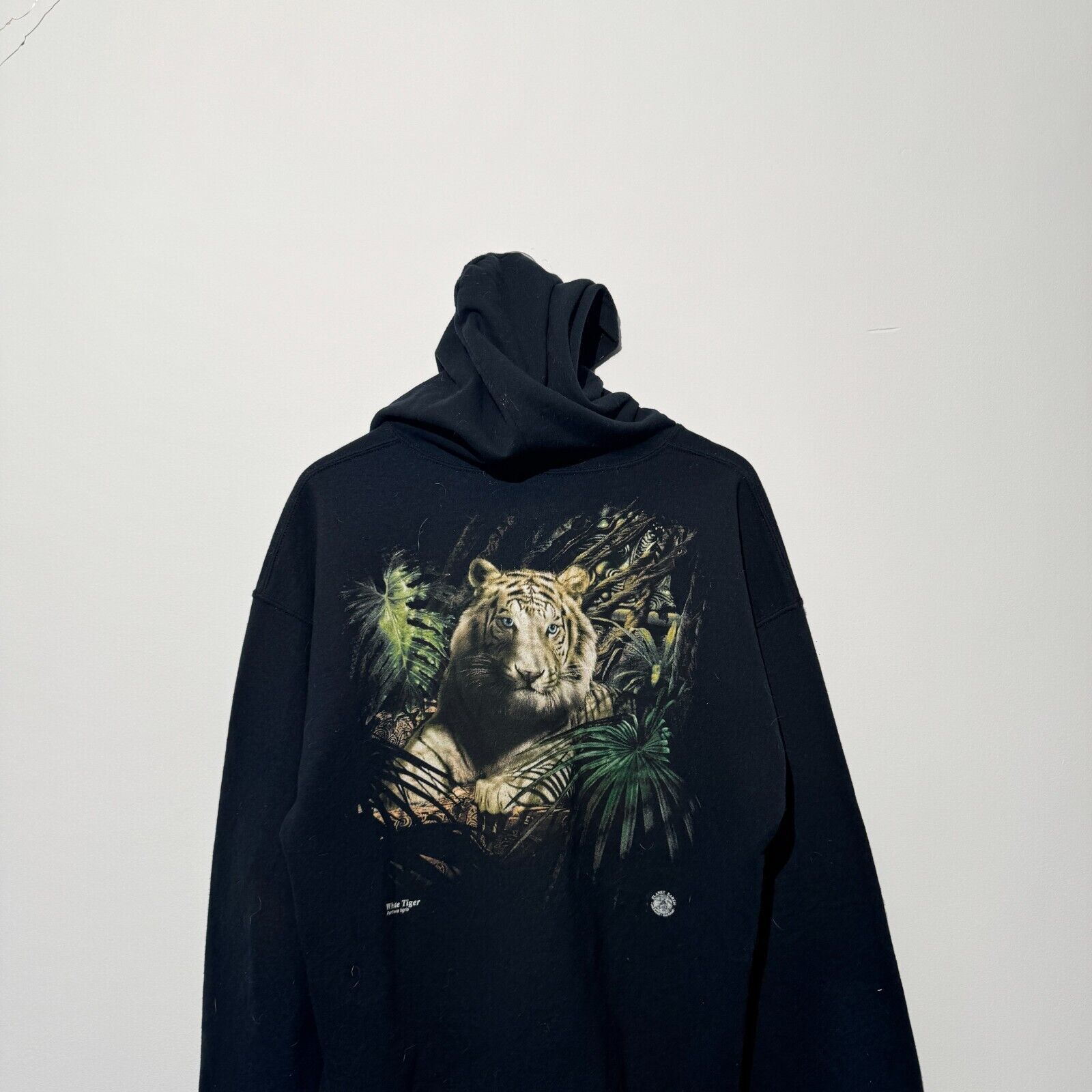 Vintage Vintage Unisex Black Cotton Zip Hoodie Size L Size US L / EU 52-54 / 3 - 5 Thumbnail