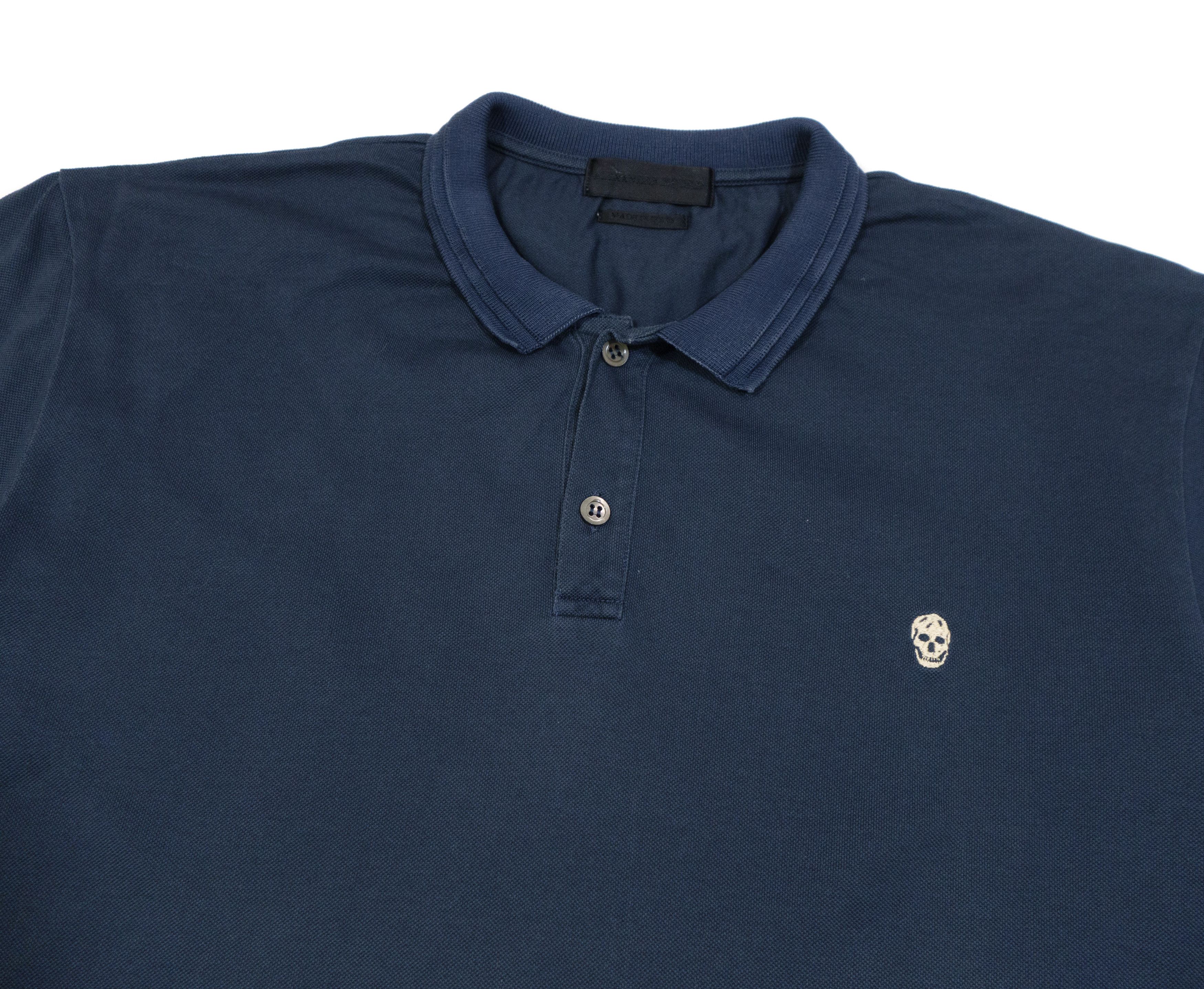 Alexander McQueen Skull Logo Polo Pique Shirt Slim Fit Size US L / EU 52-54 / 3 - 3 Thumbnail