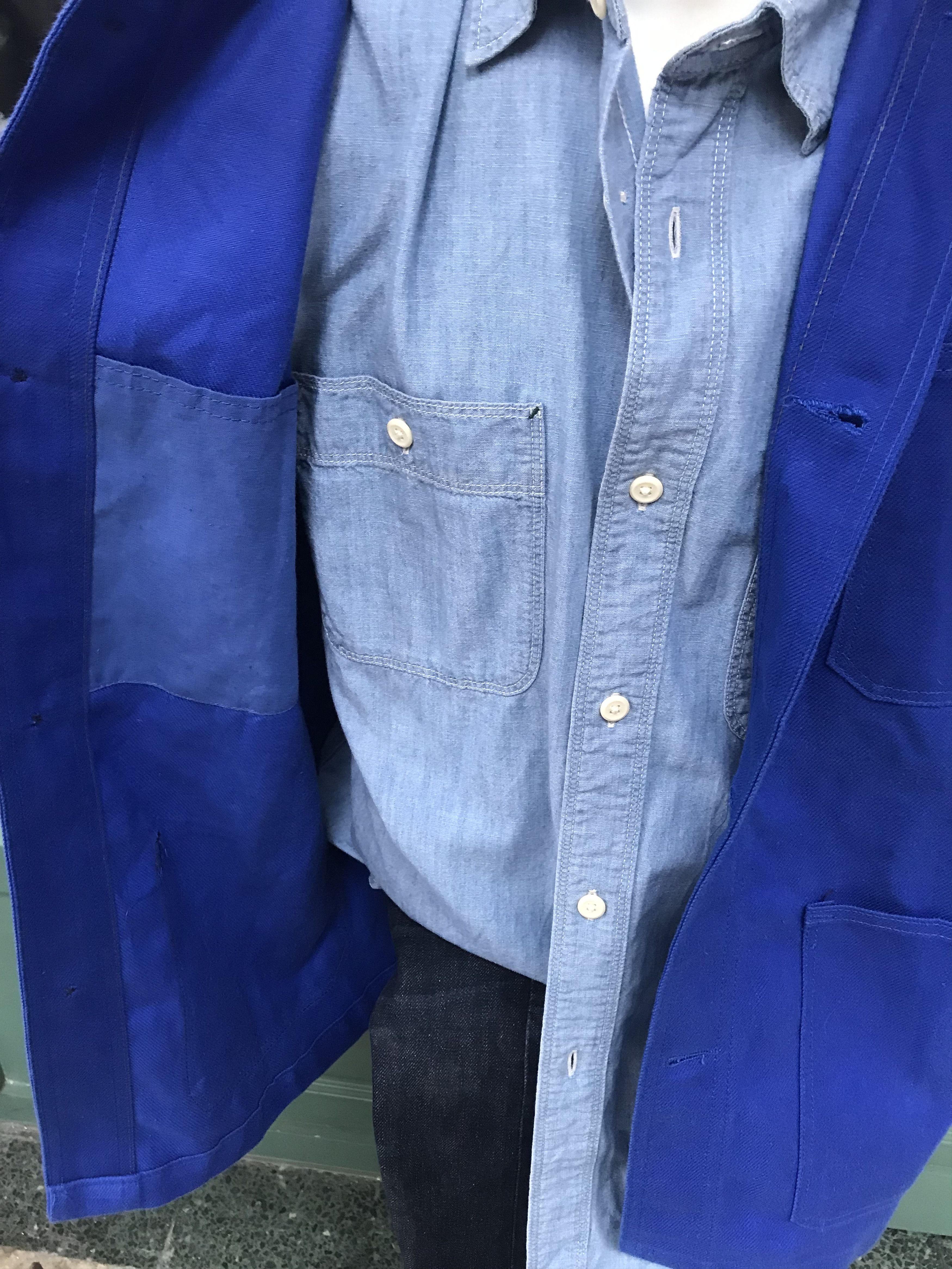 Other MADE IN FRANCE VINTAGE GENUINE FRENCH CHORE JACKET MID/HEAVY Size US M / EU 48-50 / 2 - 12 Thumbnail