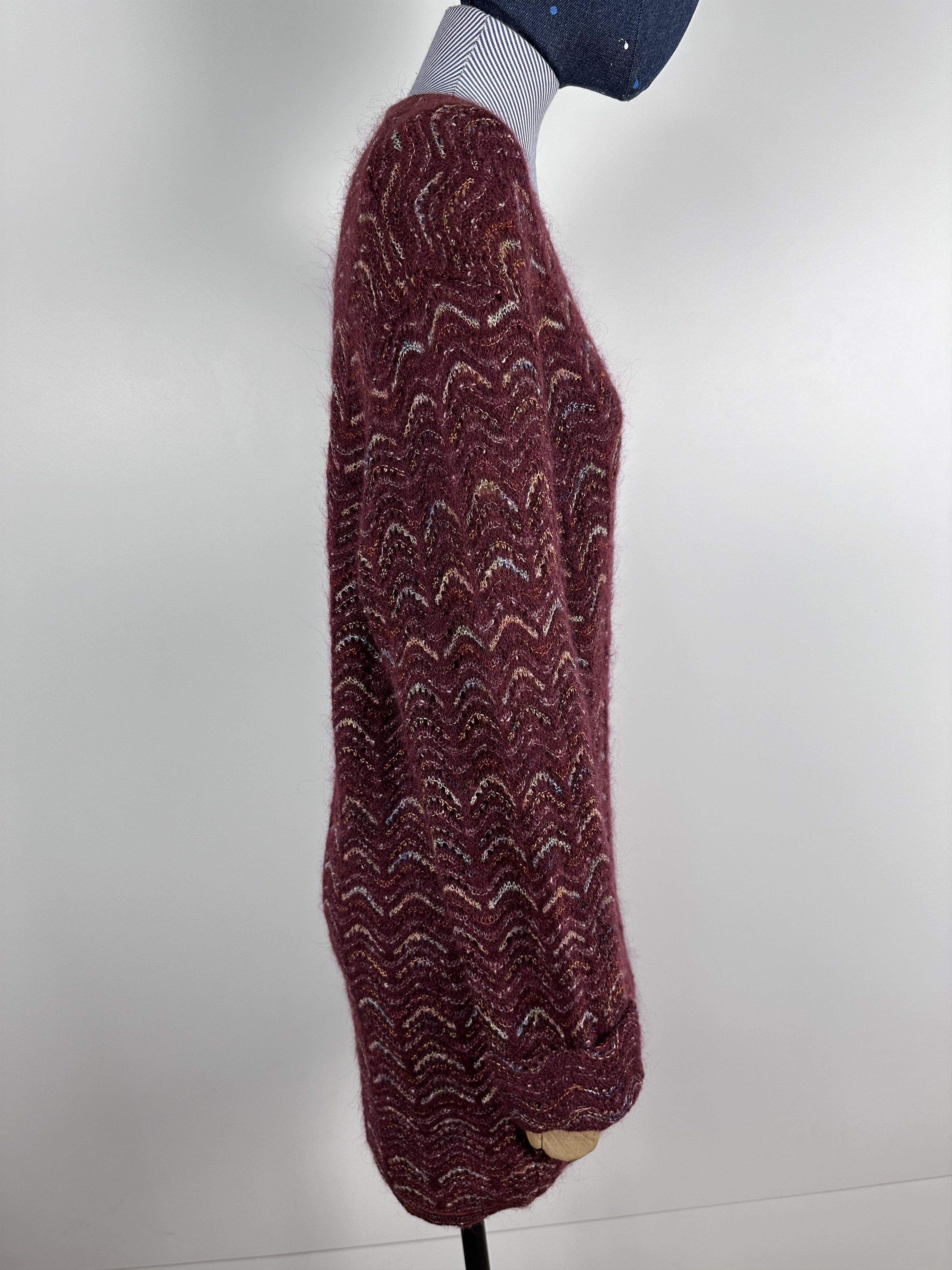 Missoni × Vintage Vintage Missoni Sport Long Cardigan Sweater Wool Mohair 42 Size M / US 6-8 / IT 42-44 - 6 Thumbnail