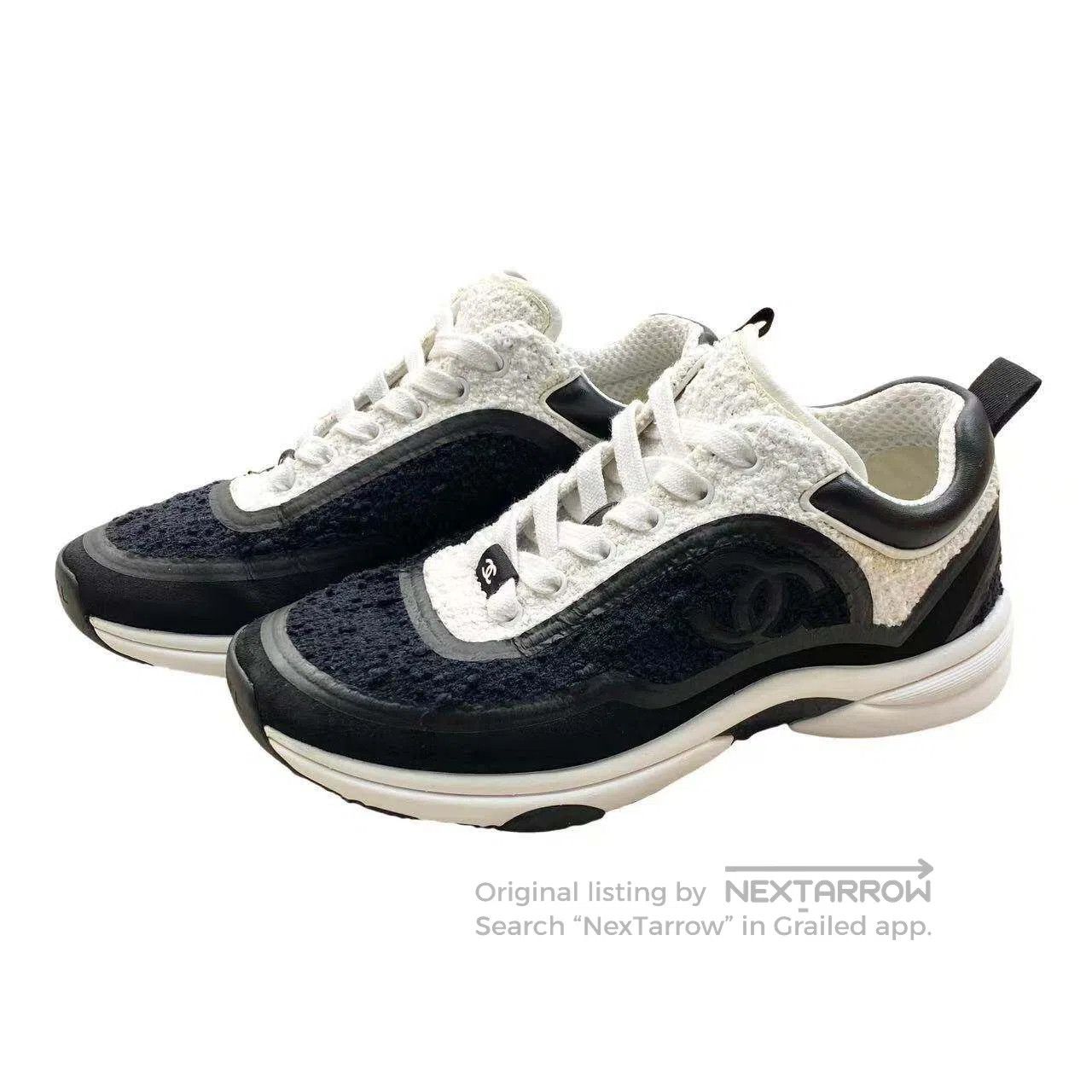 Chanel Chanel Suede patchwork tweed sneakers| Size US 6.5 / IT 36.5 - 1 Thumbnail
