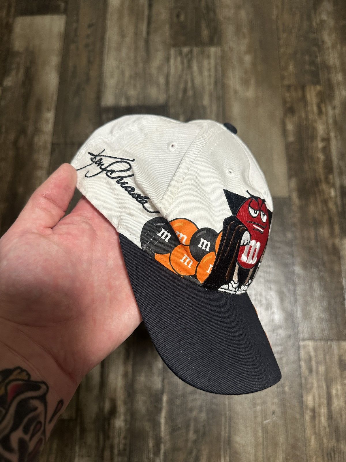 Vintage Vintage 90s Dracula M&Ms Racing Hat Size ONE SIZE - 2 Thumbnail