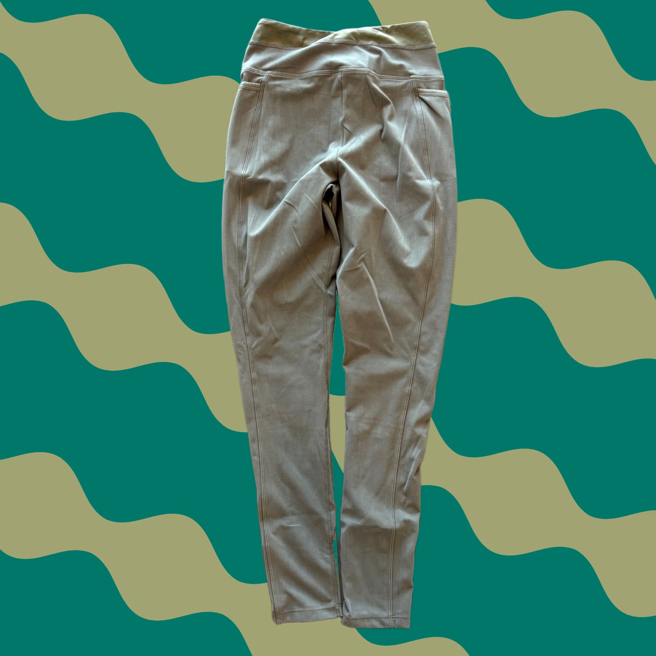 Gymshark VINTAGE Gymshark Legging Women XS Olive Green Full Length Athletic Workout Ankle Style, Regular, Green, Women's XS Size 26" / US 2 / IT 38 - 1 Thumbnail