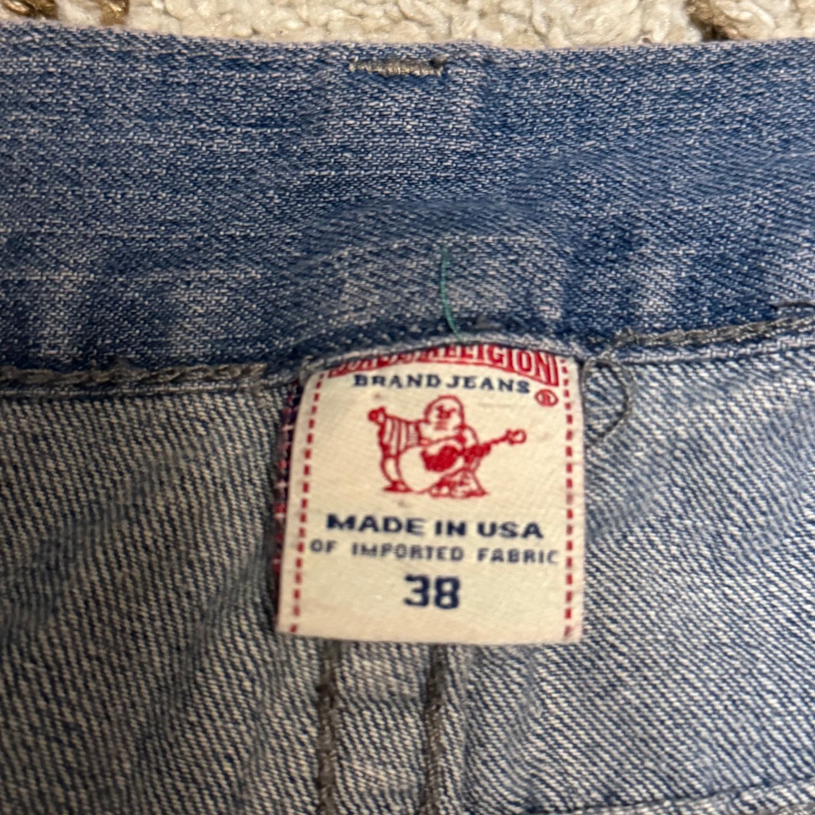 True Religion True Religion Cut Off Jean Shorts Size 38 Skull Logo Y2K Size US 38 / EU 54 - 5 Thumbnail