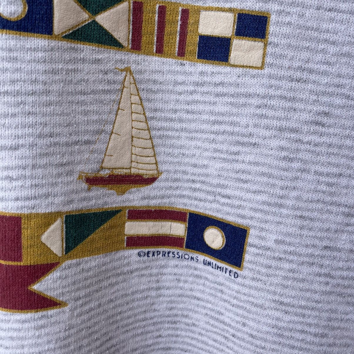 Vintage 🔥Vintage 90s Madeira Beach Florida Two Tone Sweatshirts Size US M / EU 48-50 / 2 - 7 Thumbnail
