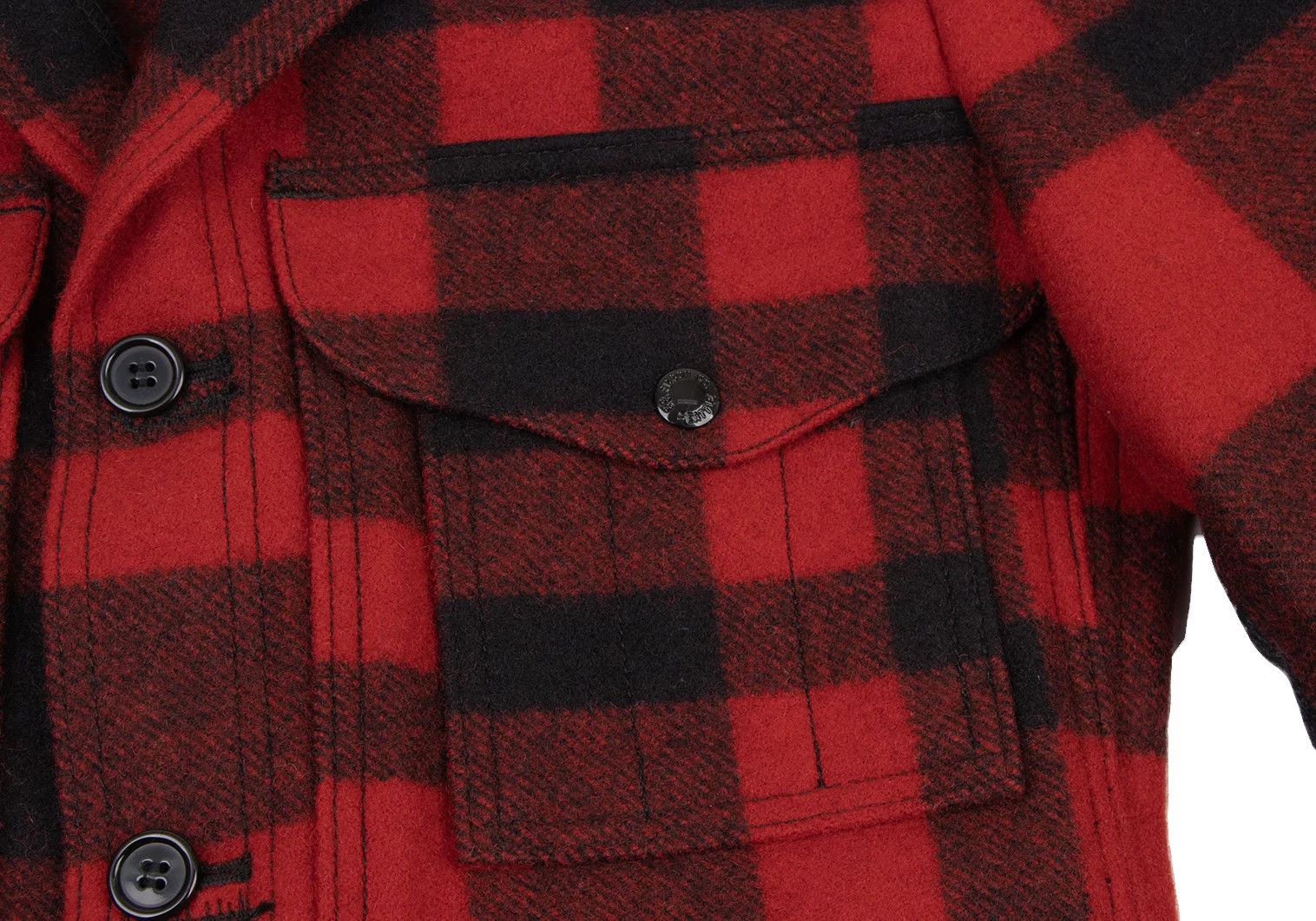Junya Watanabe Checkered Leather Elbow Patch Jacket Red and Black Size US M / EU 48-50 / 2 - 5 Thumbnail