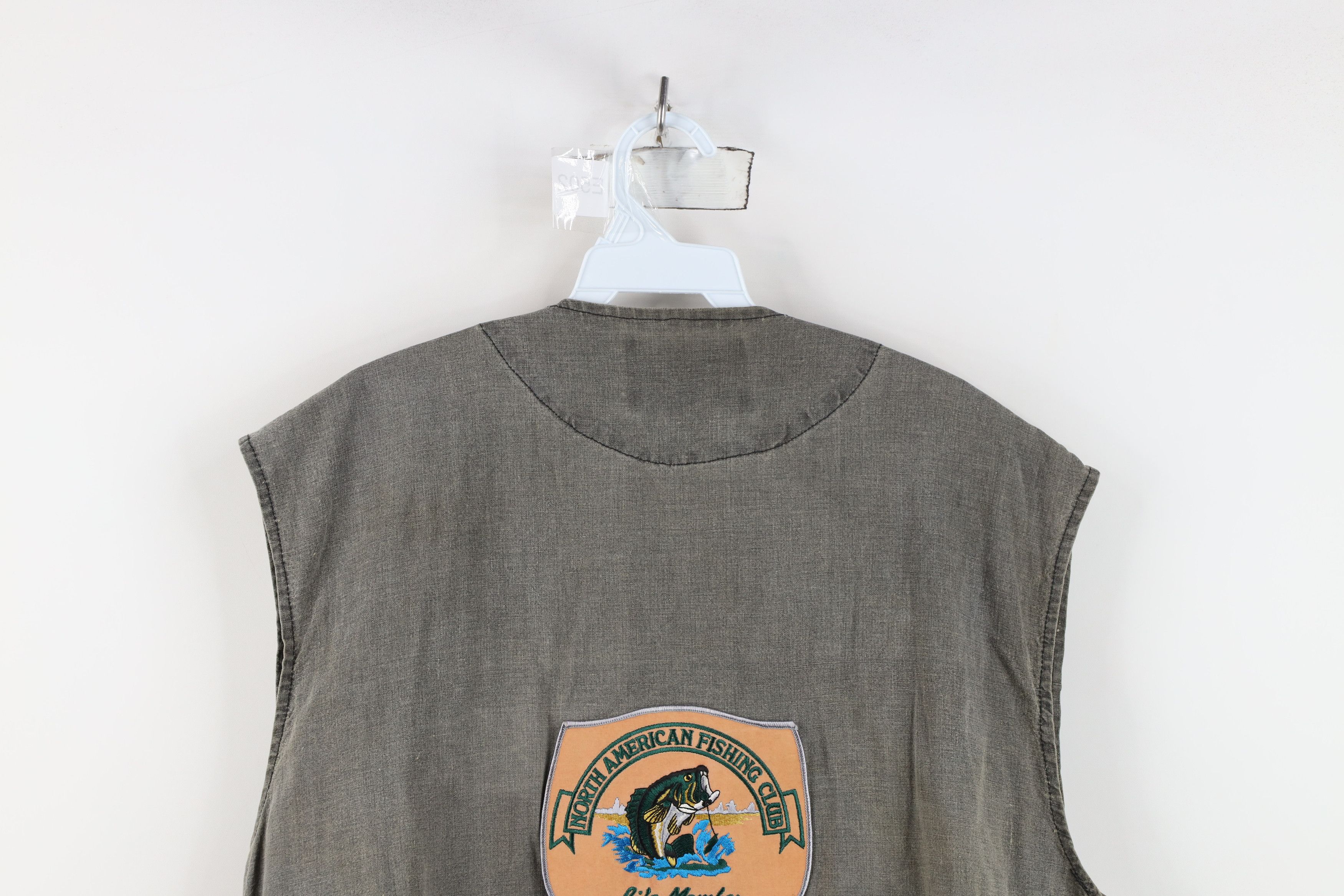 Vintage Vintage 90s North American Fishing Club Vest Jacket Gray Size US M / EU 48-50 / 2 - 15 Thumbnail