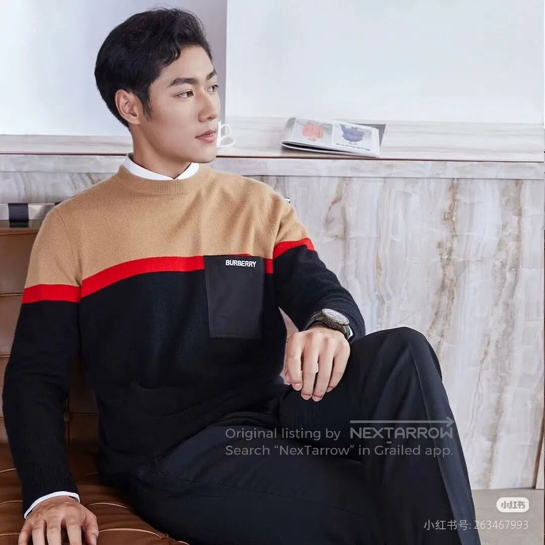 Burberry Burberry Men's Color Block Knit Sweater. Size US S / EU 44-46 / 1 - 2 Thumbnail