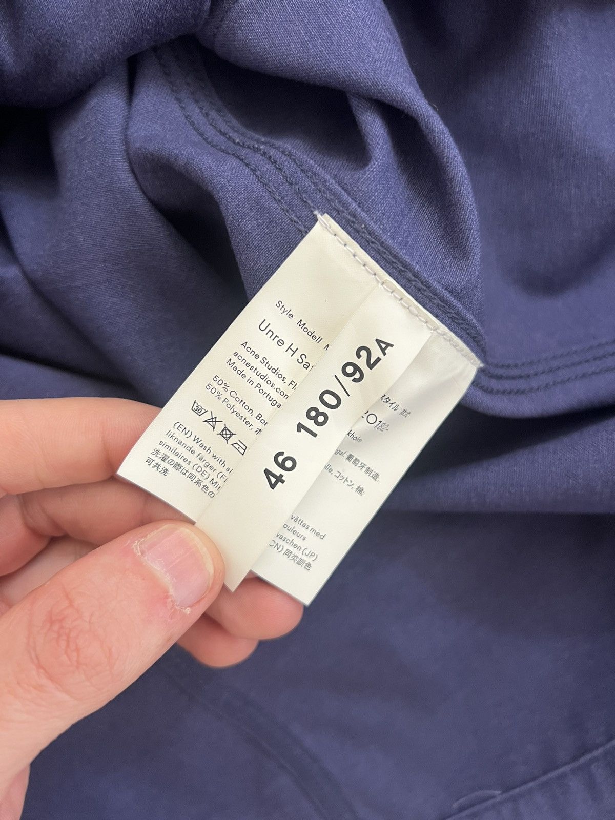Acne Studios Acne Studios Blå Konst Jacket Size US S / EU 44-46 / 1 - 9 Thumbnail