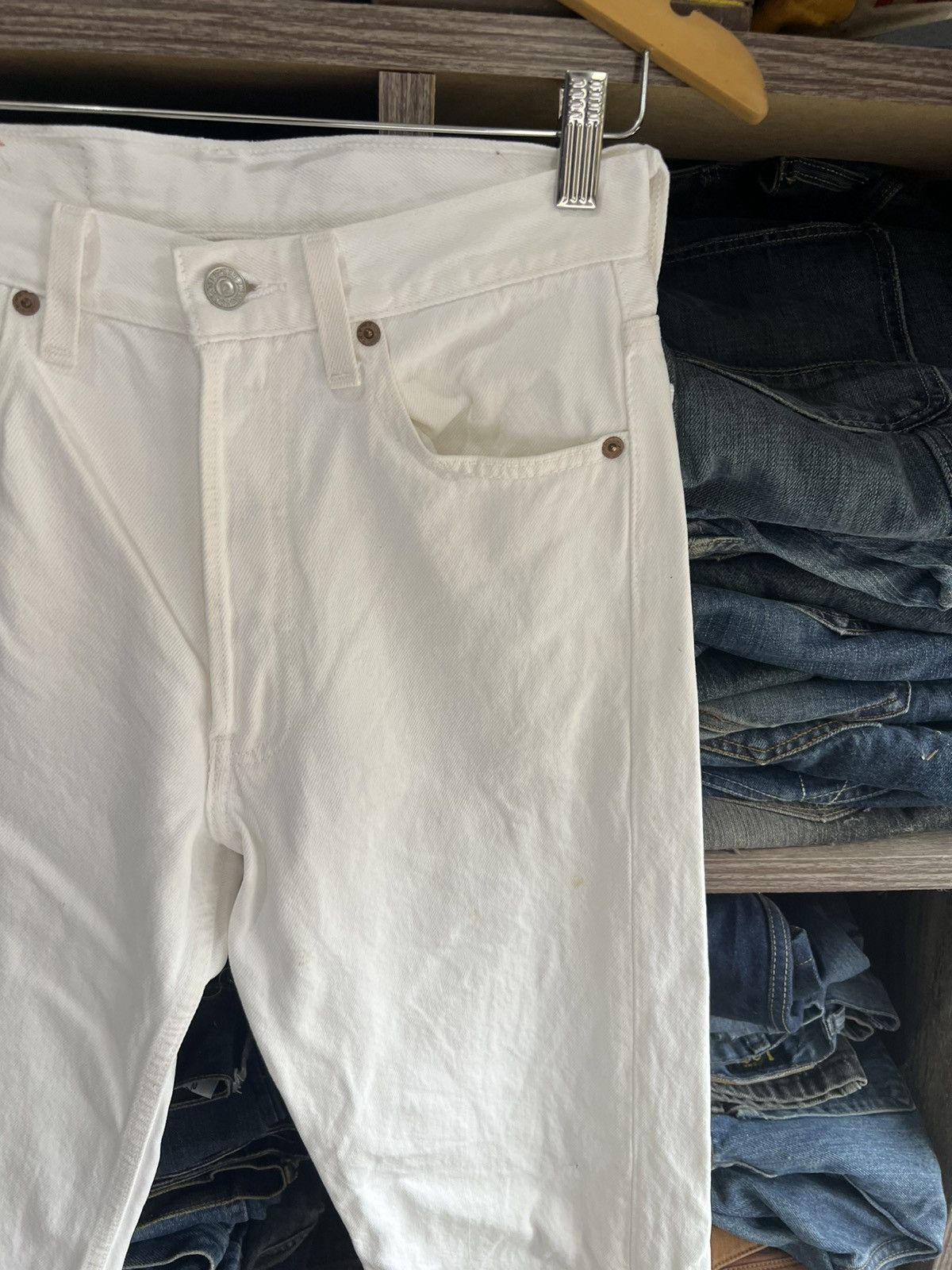 Levi's Vintage Clothing 🔥Vintage Levis 501 Button 552 Denim Size US 28 / EU 44 - 8 Thumbnail