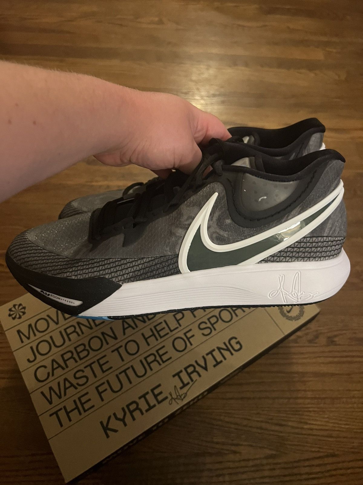 Nike Nike Kyrie 8 'Orca' DJ6017 001 Size 14 Black/Mercury Grey Size US 14 / EU 47 - 4 Thumbnail