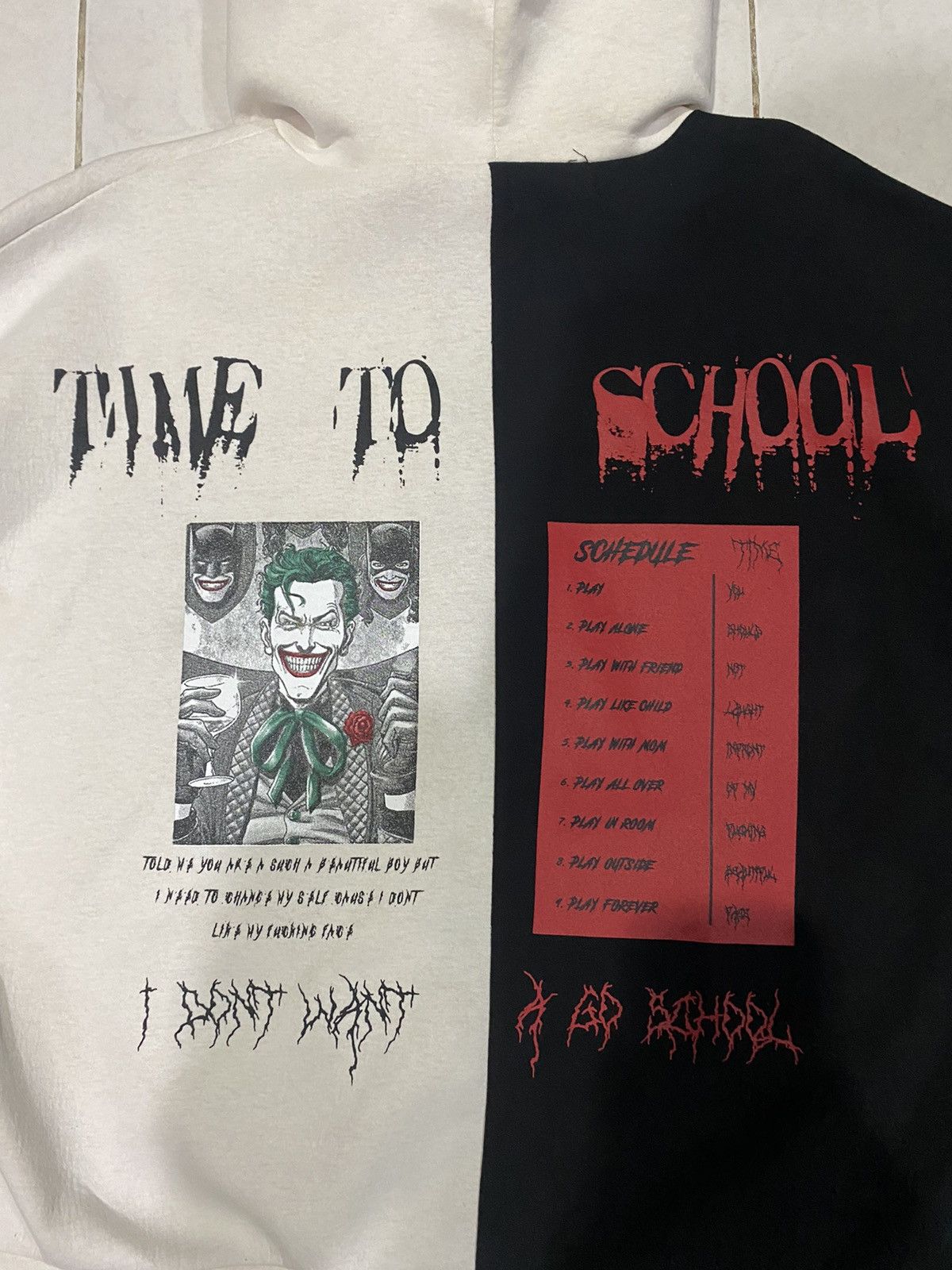 Vision Streetwear Joker Hoodie jacket TIME TO SCHOOL Size US XXL / EU 58 / 5 - 5 Thumbnail