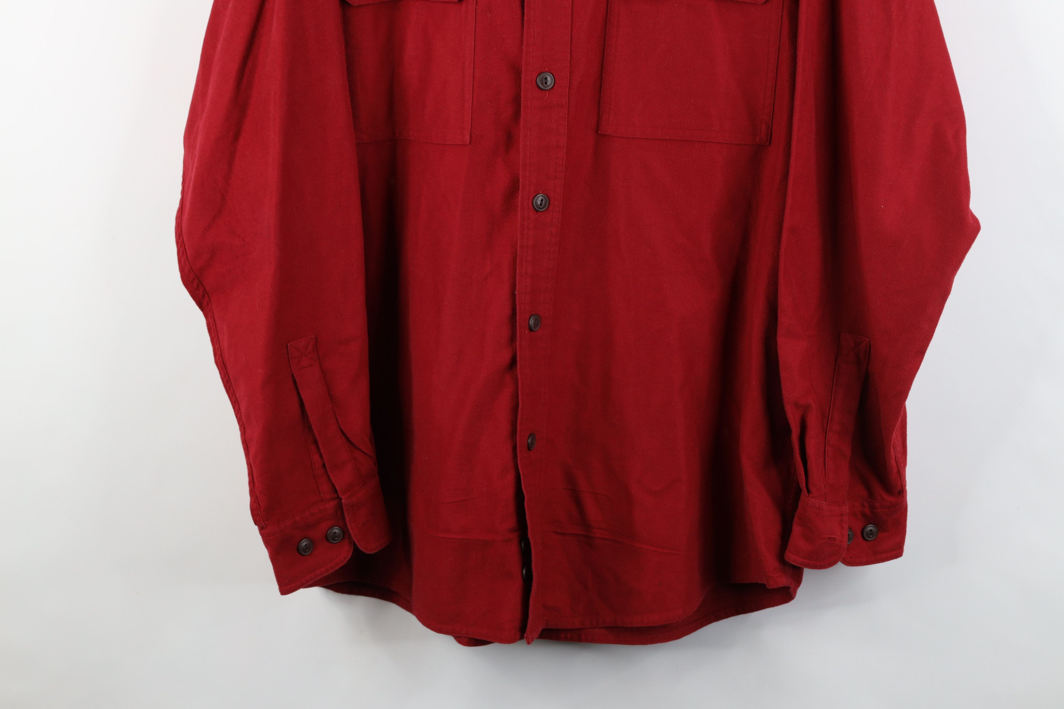 Eddie Bauer Vintage 90s Eddie Bauer Heavy Chamois Cloth Button Shirt Size US M / EU 48-50 / 2 - 3 Thumbnail
