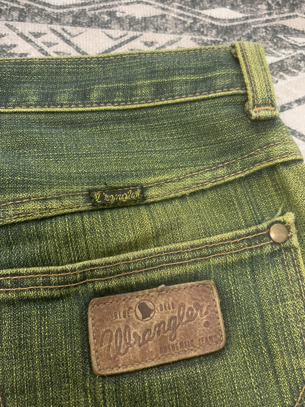 Wrangler 90s WRANGLER WESTERN FLARE PANT RARE COLOUR Size 27" / US 4 / IT 40 - 15 Thumbnail