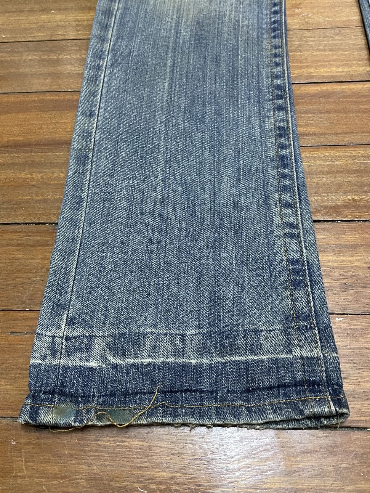 Replay Rare Design Vintage Brand Replay Big Logo Flared Jeans 1990s Size US 32 / EU 48 - 5 Thumbnail