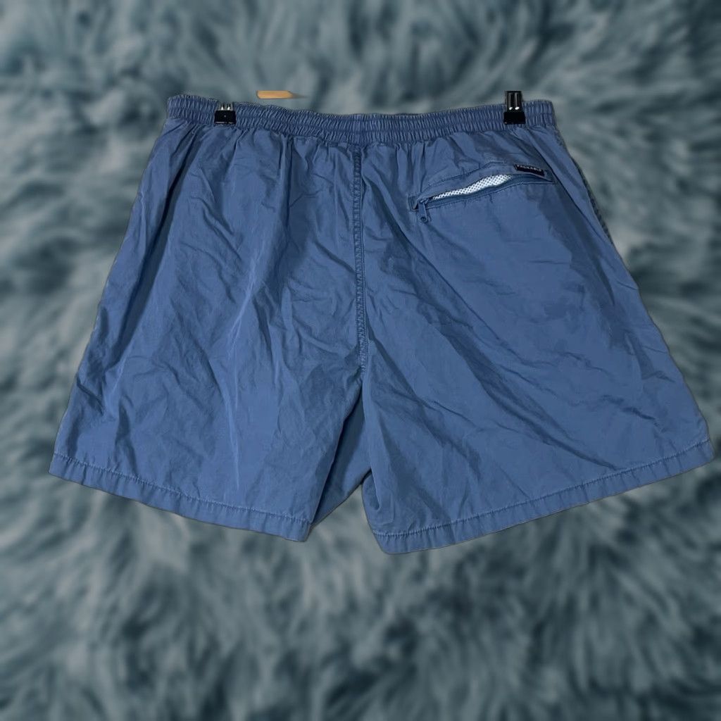 Vintage Columbia Mens Medium Packable Performance Shorts Chino Blue Polyester Cotton Quick Dry Lightweight Pockets Adjustable Waist Elastic Waist See All Pics Size US 31 - 1 Thumbnail