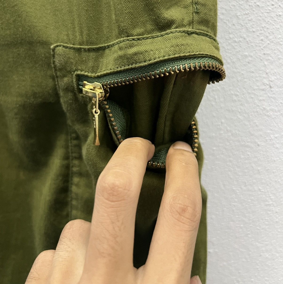 Japanese Brand × Vintage Vintage Y2K X-girl Olive Green Utility Jumpsuit - Size 2 Size US 34 / EU 50 - 10 Thumbnail